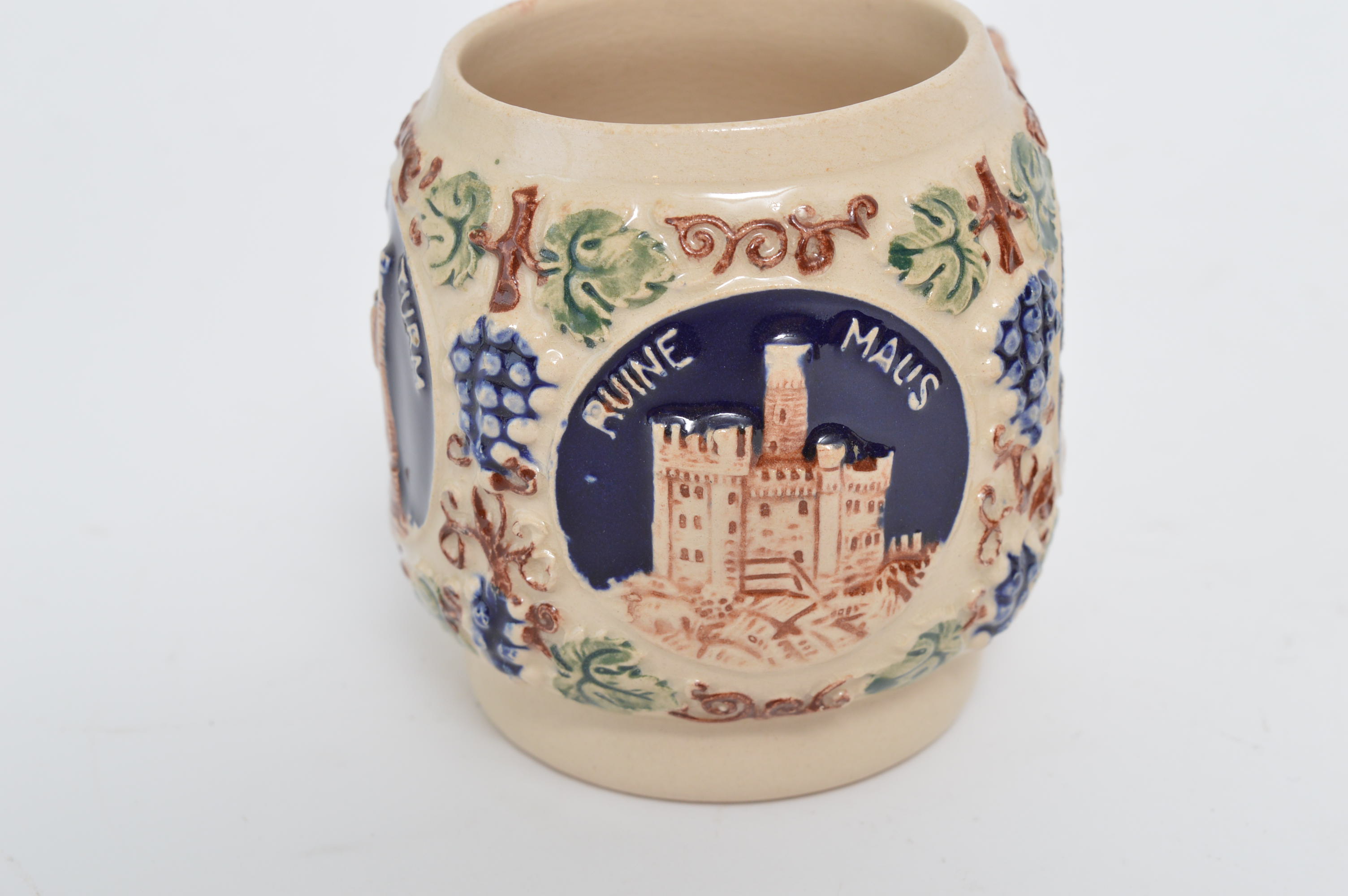 Vintage German Gerz Punch Bowl with Eight Cups EBTH