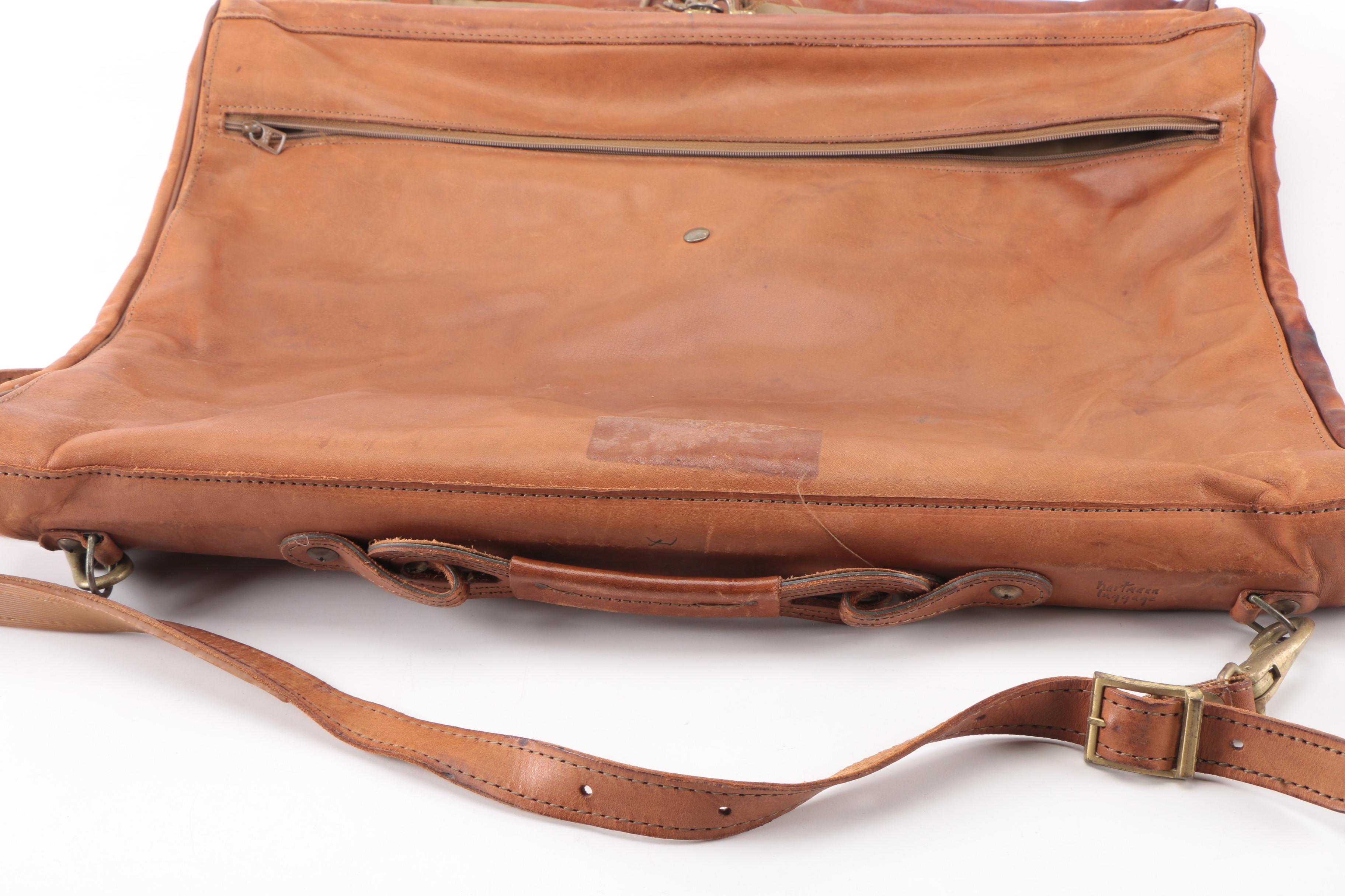 Vintage Hartmann Luggage Leather Garment bag EBTH