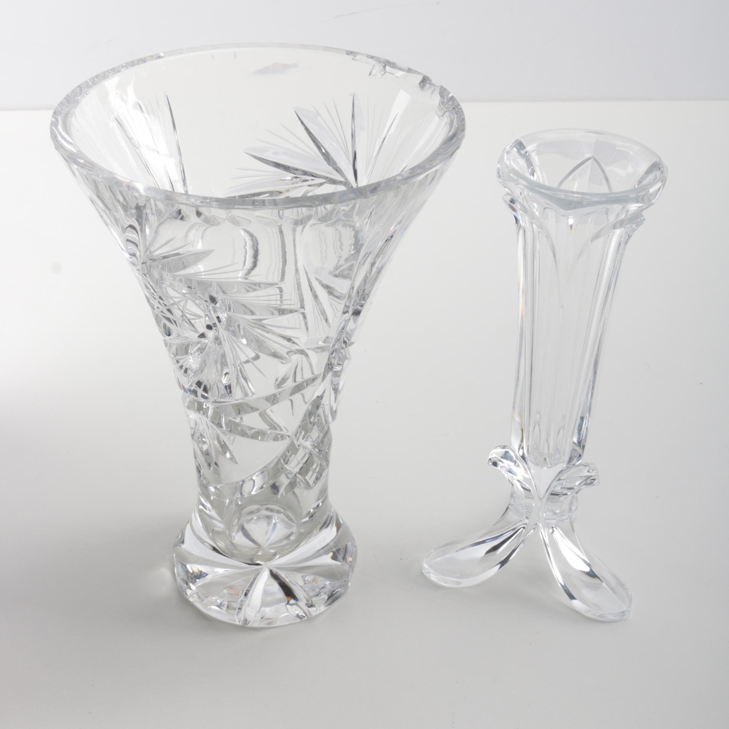 Cut Crystal Flower Vases EBTH