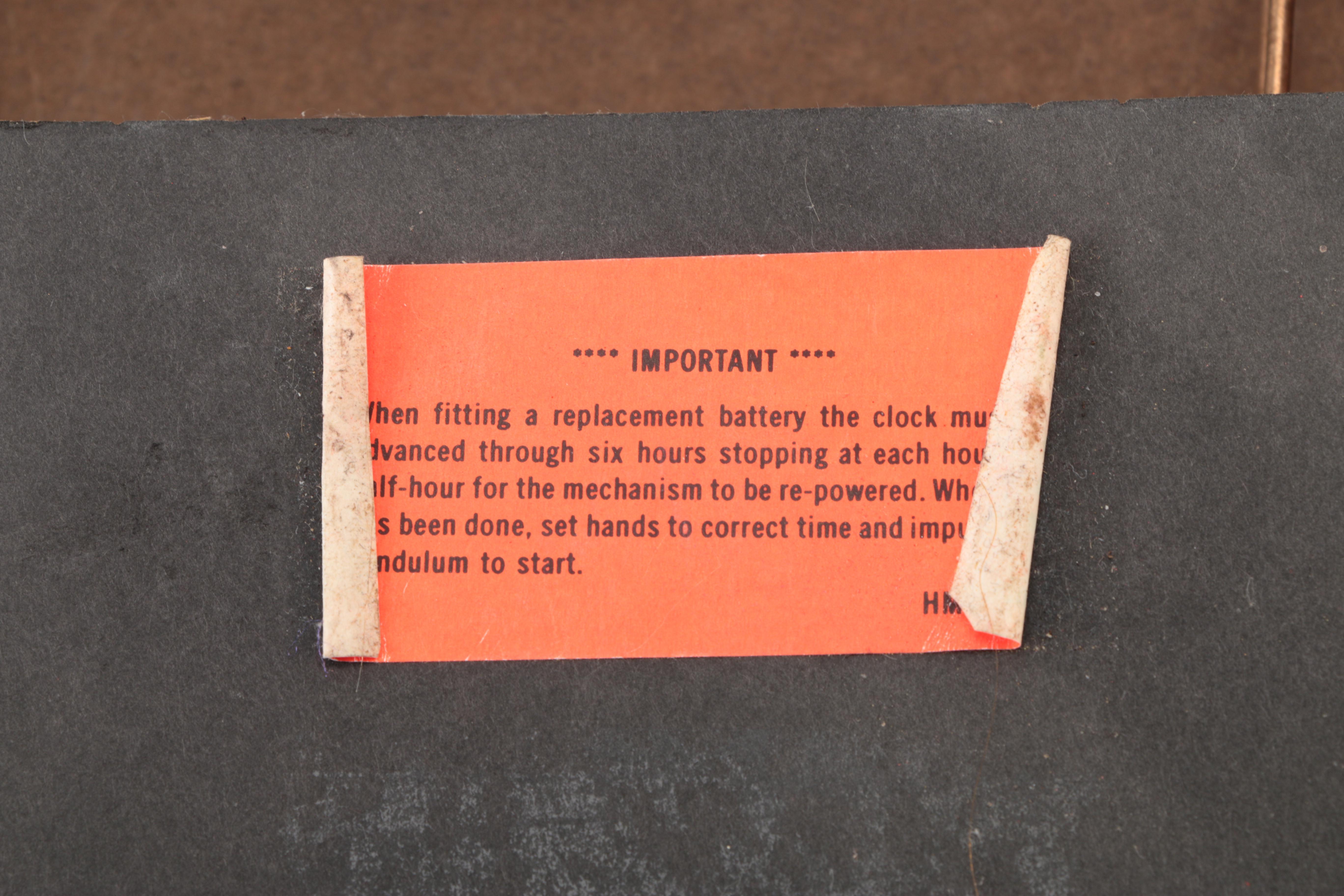 Verichron Regulator Battery Powered Pendulum Wall Clock EBTH