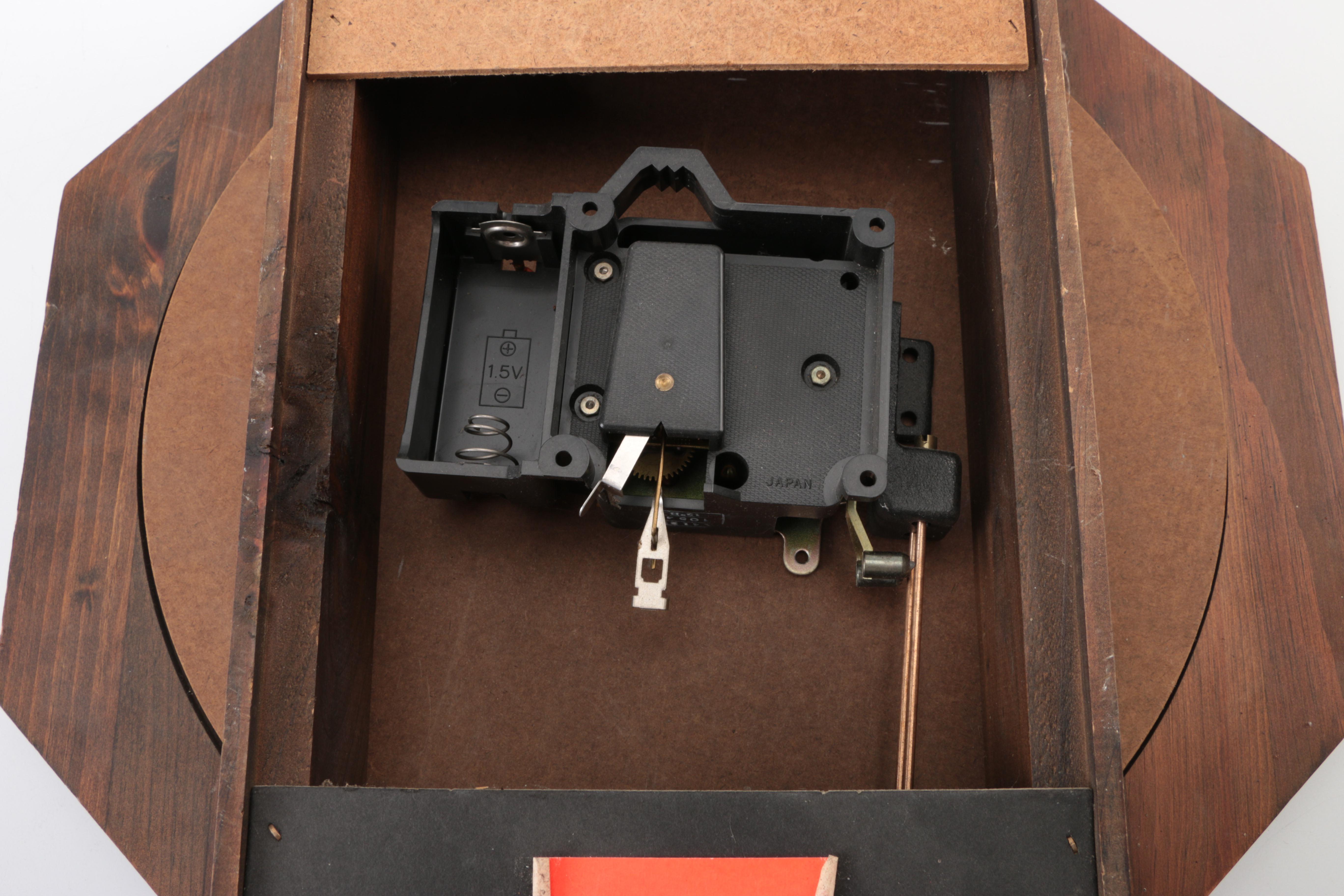 Verichron Regulator Battery Powered Pendulum Wall Clock EBTH