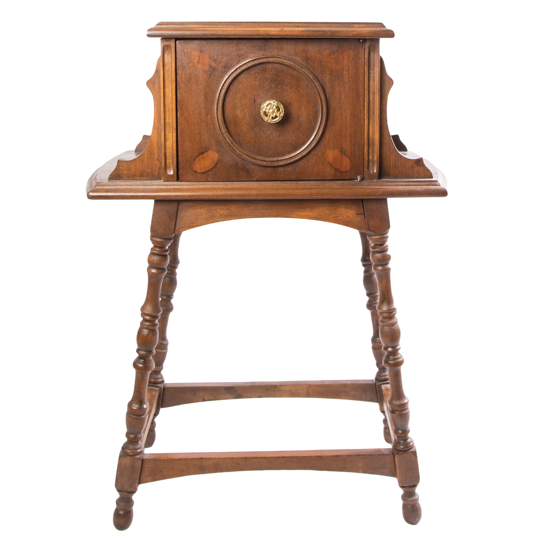 Antique Victorian Copper Lined Humidor on Stand EBTH