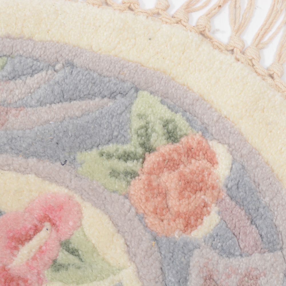 Hand Tufted Chinese Accent Rug EBTH