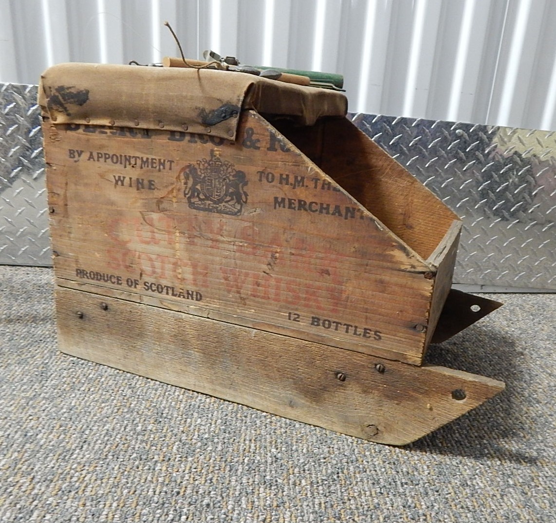 Antique Recycled Wood Ice Fishing Box/Seat EBTH