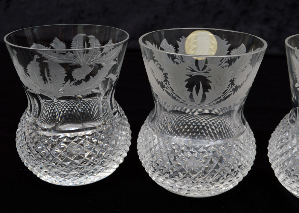Edinburgh Crystal "Thistle" Whiskey Glass EBTH
