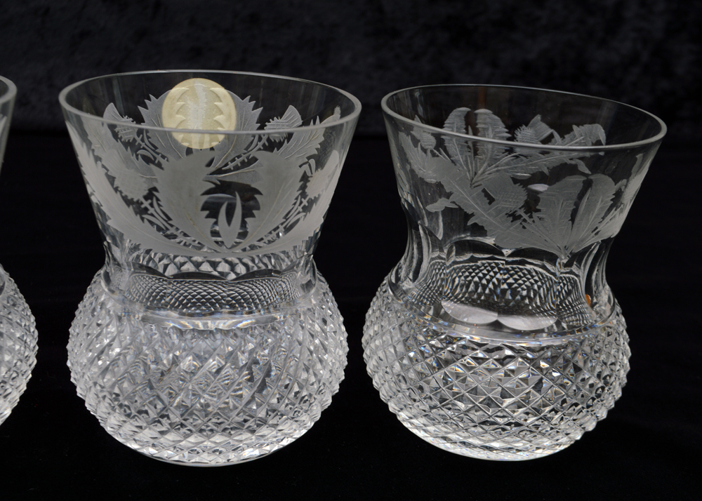 Edinburgh Crystal "Thistle" Whiskey Glass EBTH