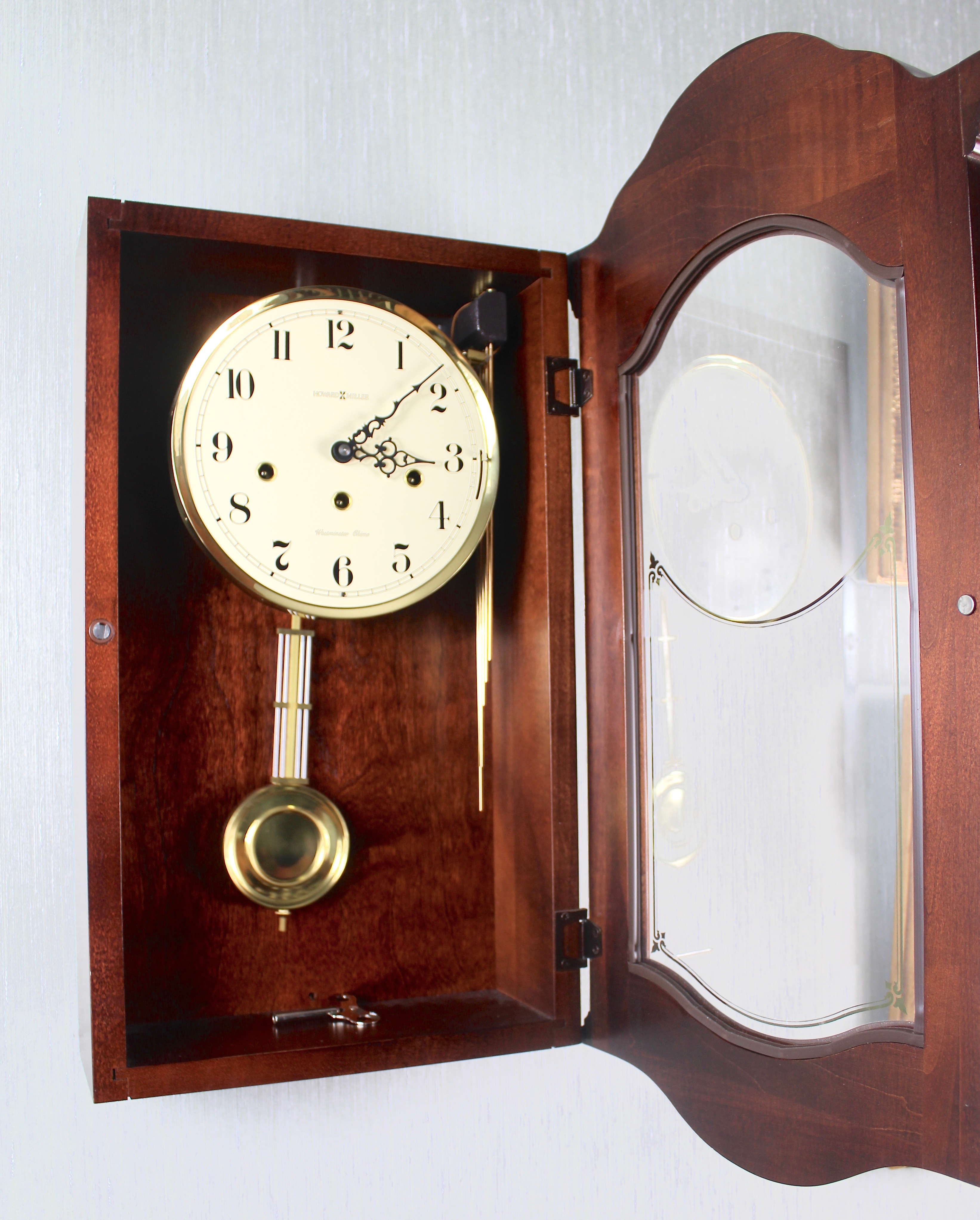 Howard Miller Pembrook Keywound Westminster Chime Wall Clock EBTH