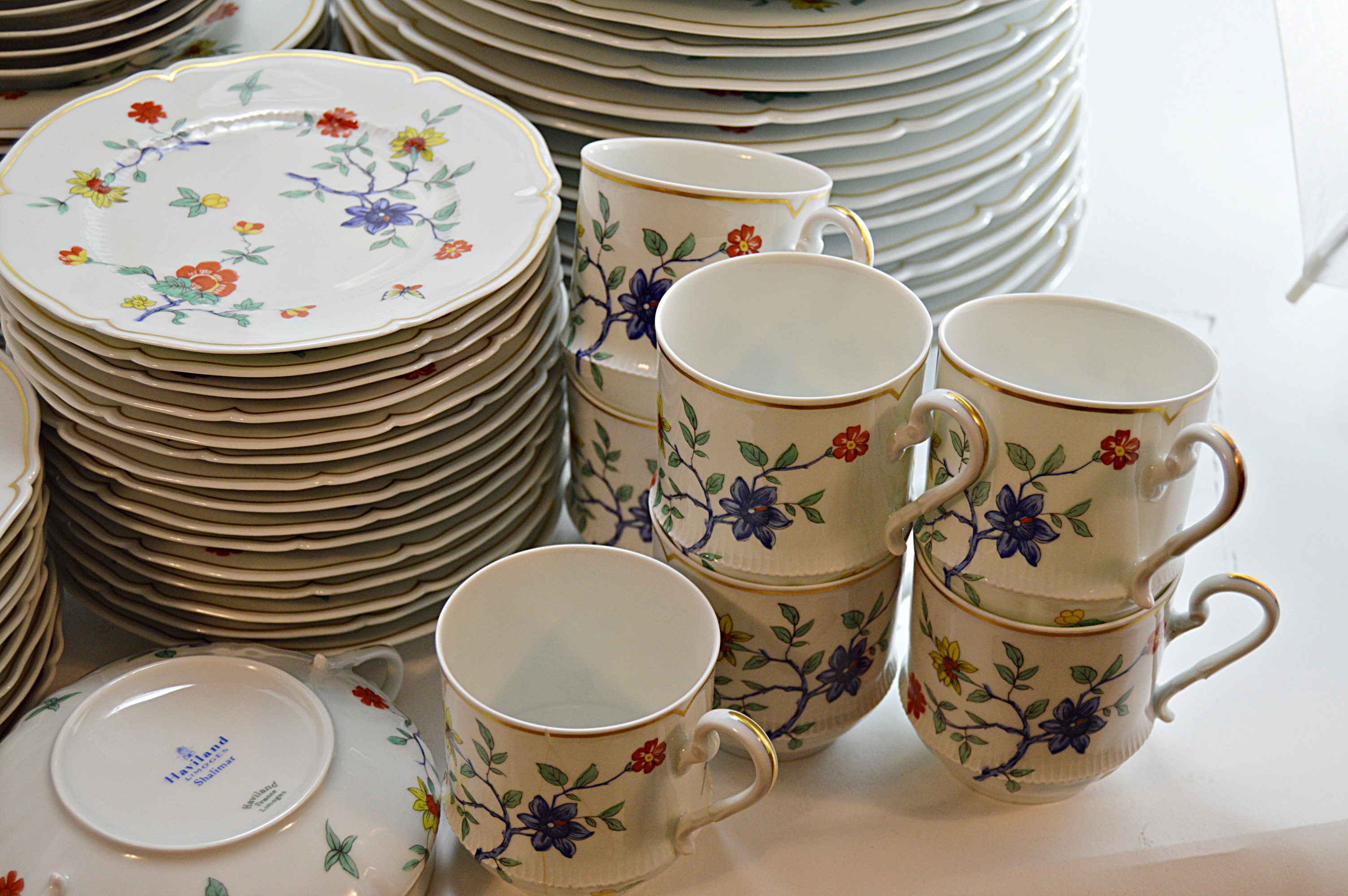 Set of Haviland Limoges "Shalimar" Bone China Tableware EBTH