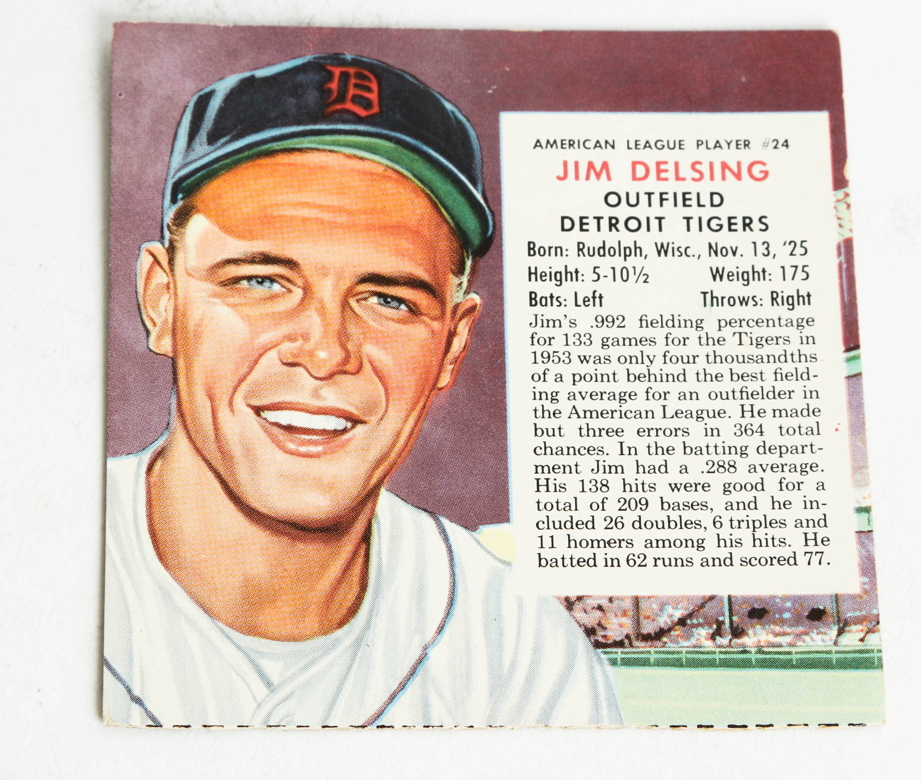 1950s Red Man Chewing Tobacco Baseball Card Box Cuts EBTH