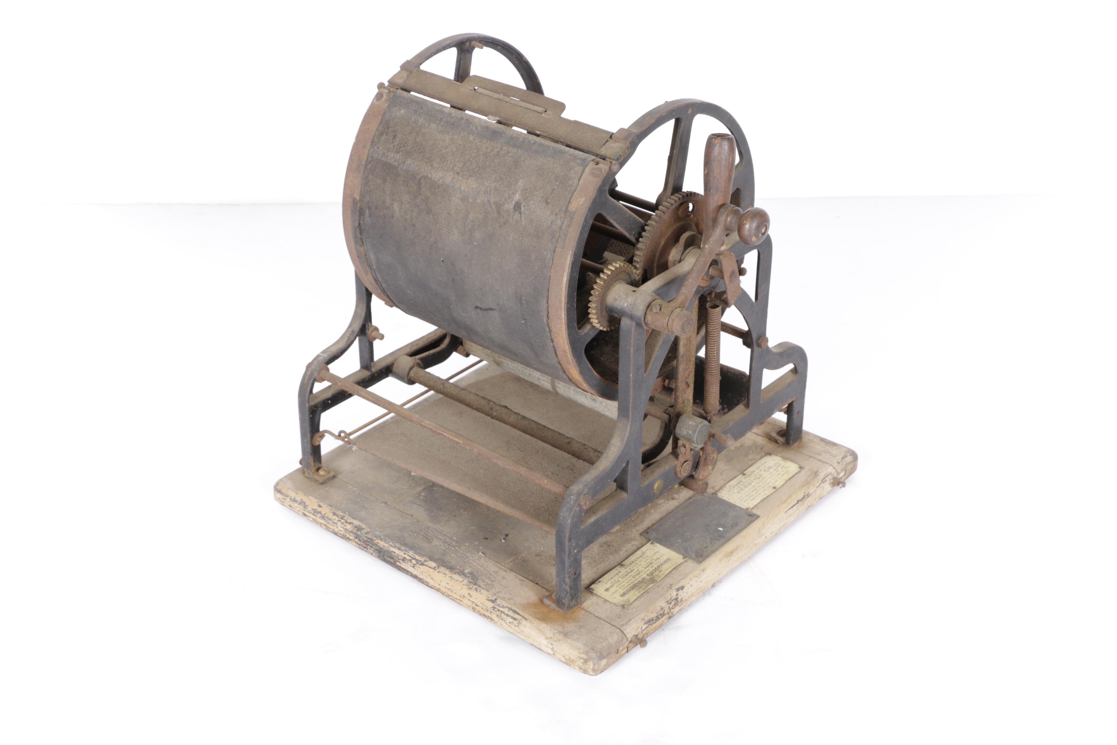 Antique Neostyle Rotary Mimeograph Machine | EBTH