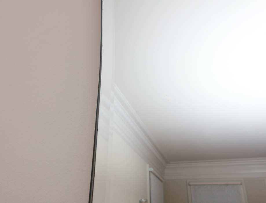 Large Wall Mirror with Corner Accents EBTH