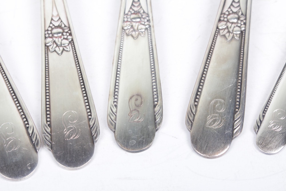 Vintage Wm Rogers Silver Plate Flatware In The Memory Pattern EBTH vintage-wm-rogers-silver-plate-flatware-in-the-memory-pattern-ebth