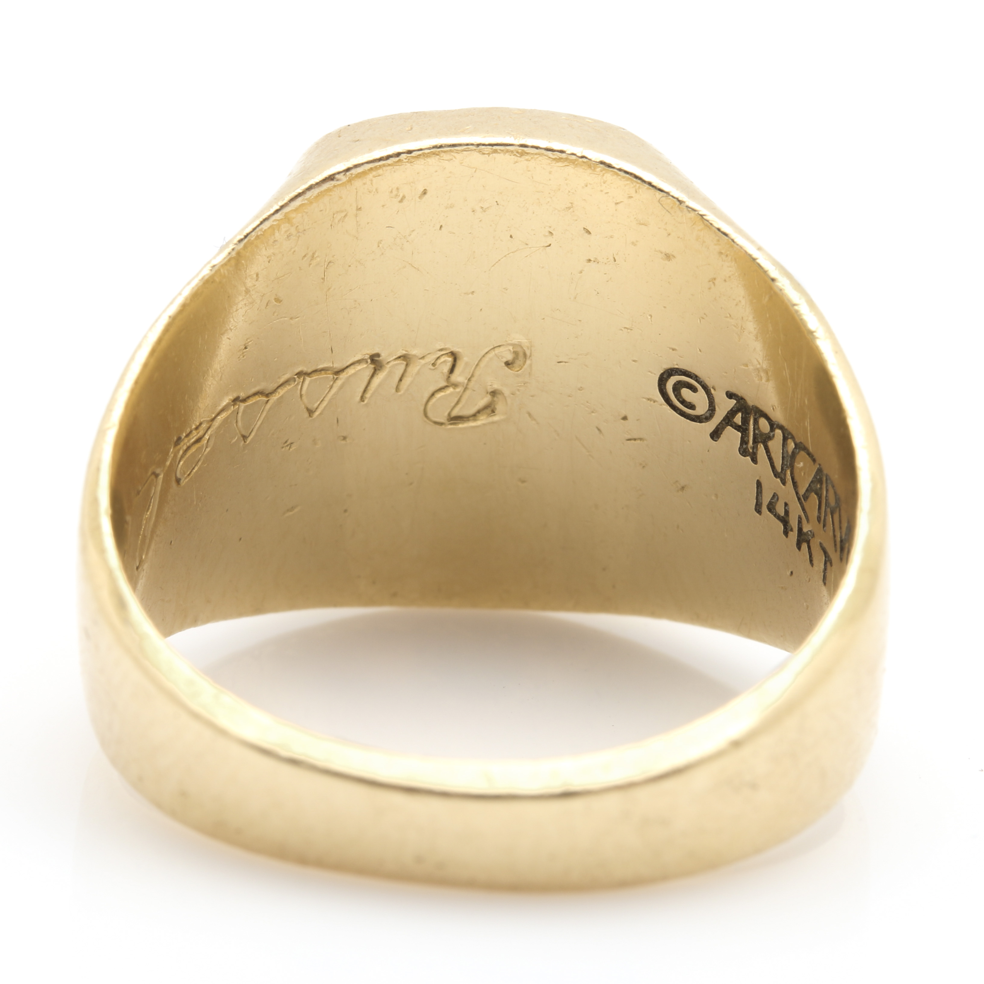 ArtCarved 14K Yellow Gold Personalized Class Ring EBTH   IMG 4280 RJK 