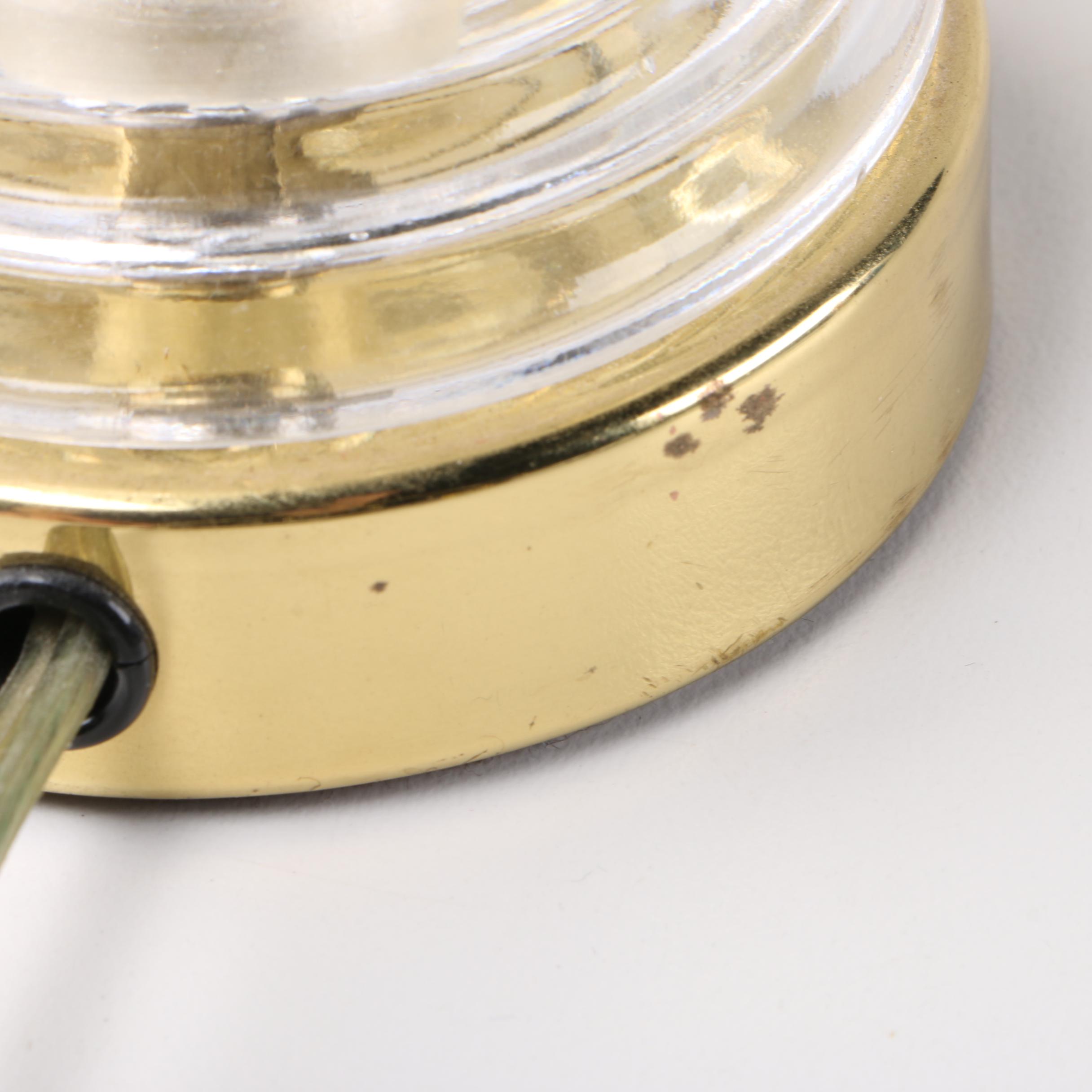 Small Brass and Waterford Crystal Accent Lamp | EBTH