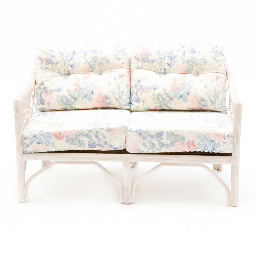 Whitewashed Wicker Furniture Set by Henry Link EBTH