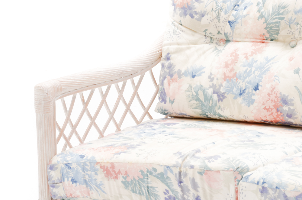 Whitewashed Wicker Furniture Set by Henry Link EBTH