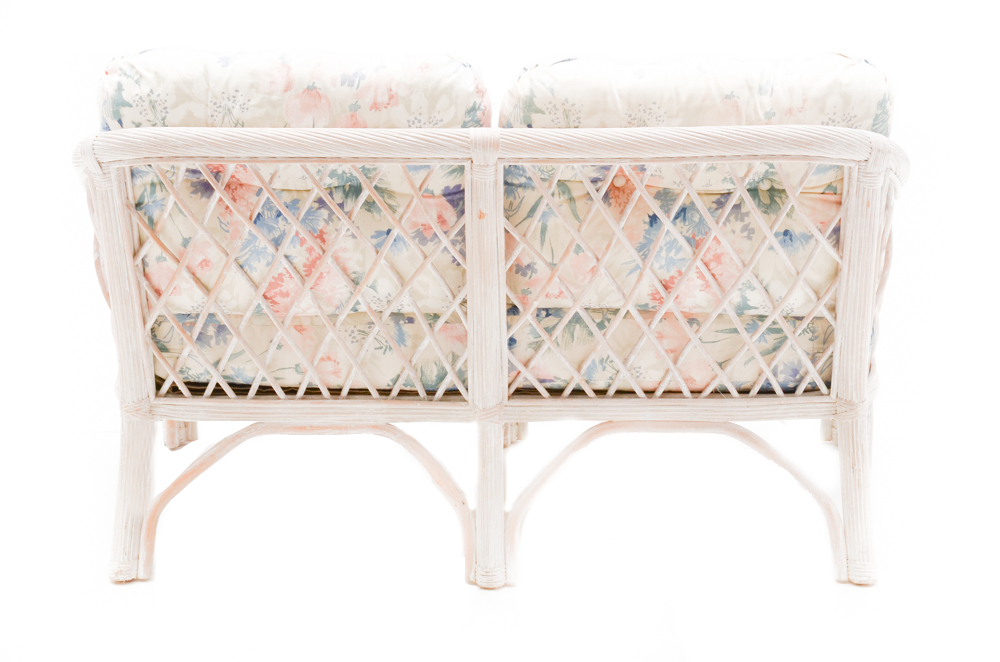 Whitewashed Wicker Furniture Set by Henry Link EBTH