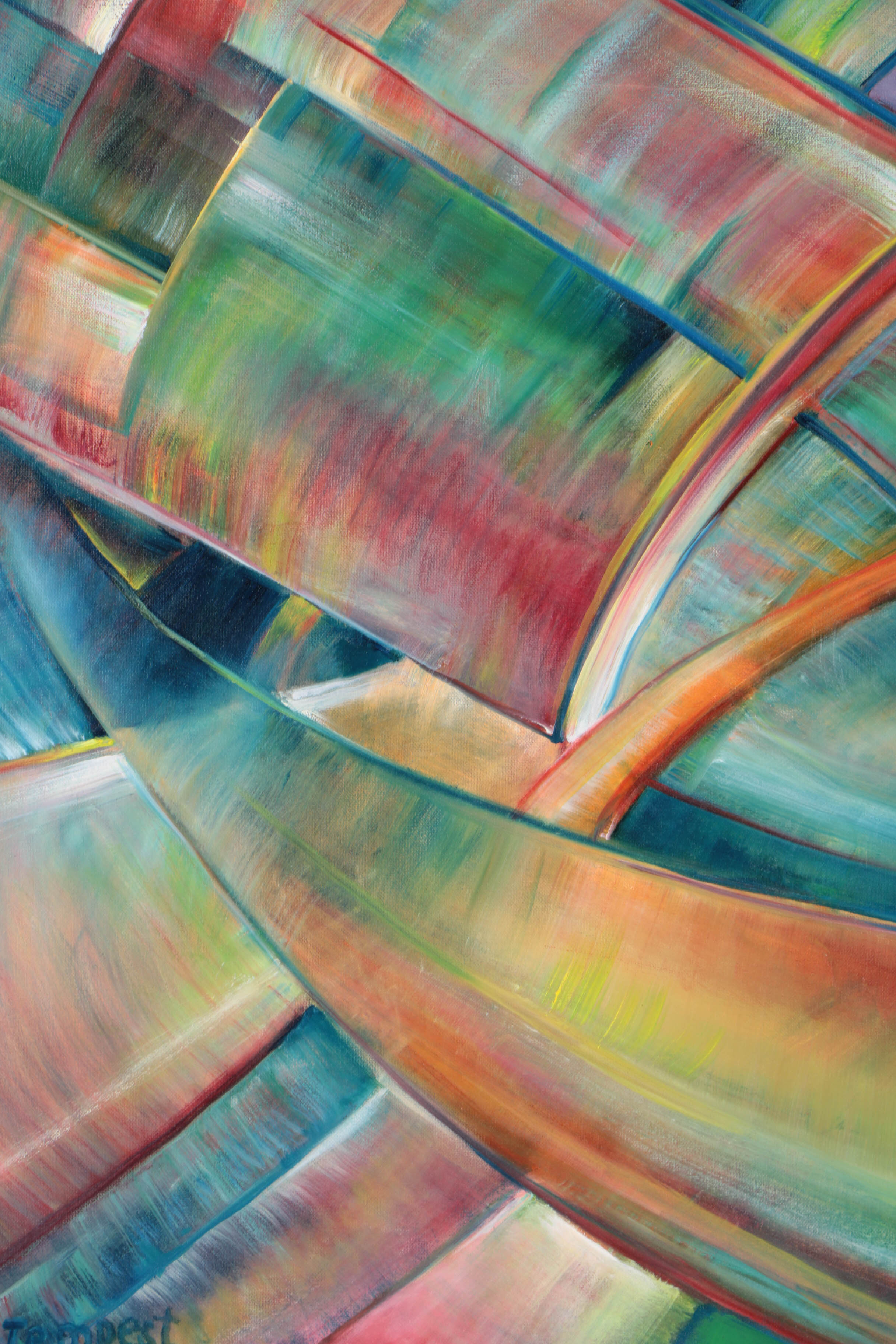 Husidio John Tempest Abstract Oil Painting on Canvas 