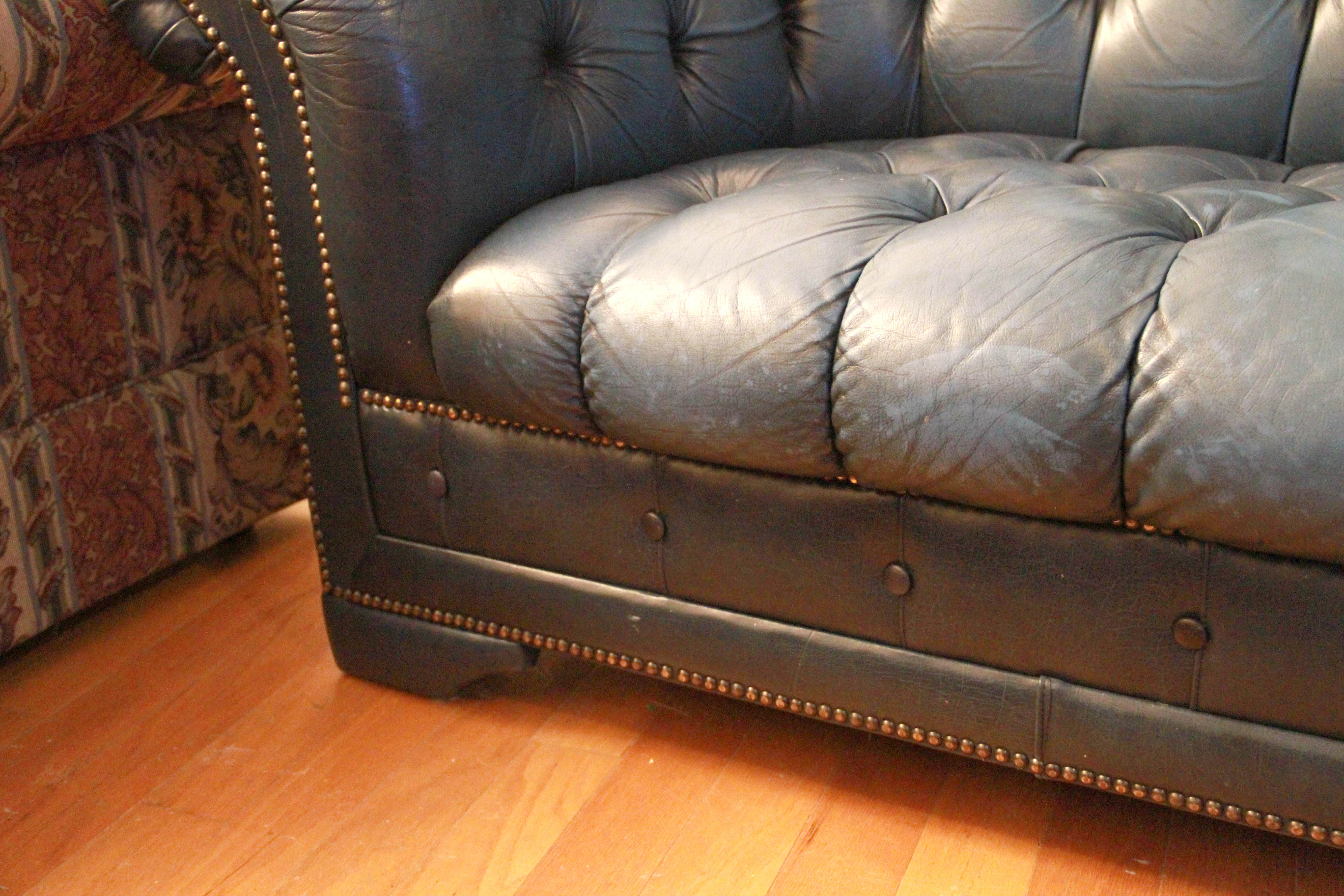 Blue Chesterfield Sofa EBTH