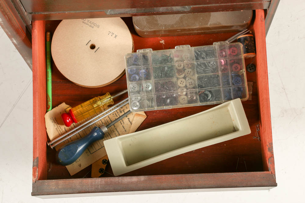 Pfaff 130 Sewing Machine on Combination and Chair EBTH