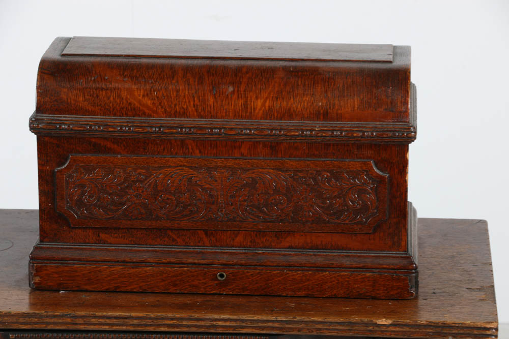 Wheeler and Wilson Treadle Sewing Machine Table EBTH