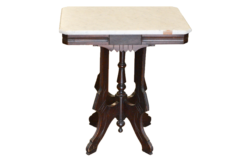 Eastlake Marble Top Side Table EBTH