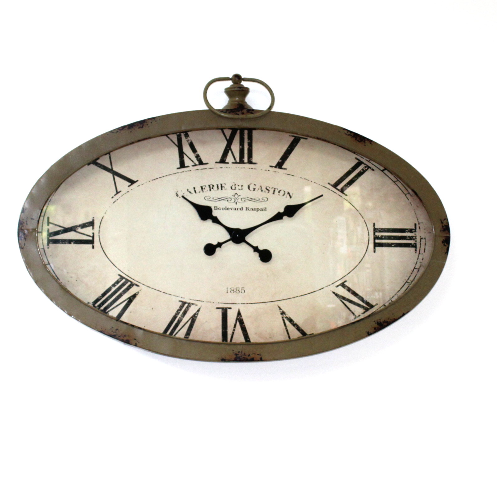 Large Oval Wall Clock EBTH