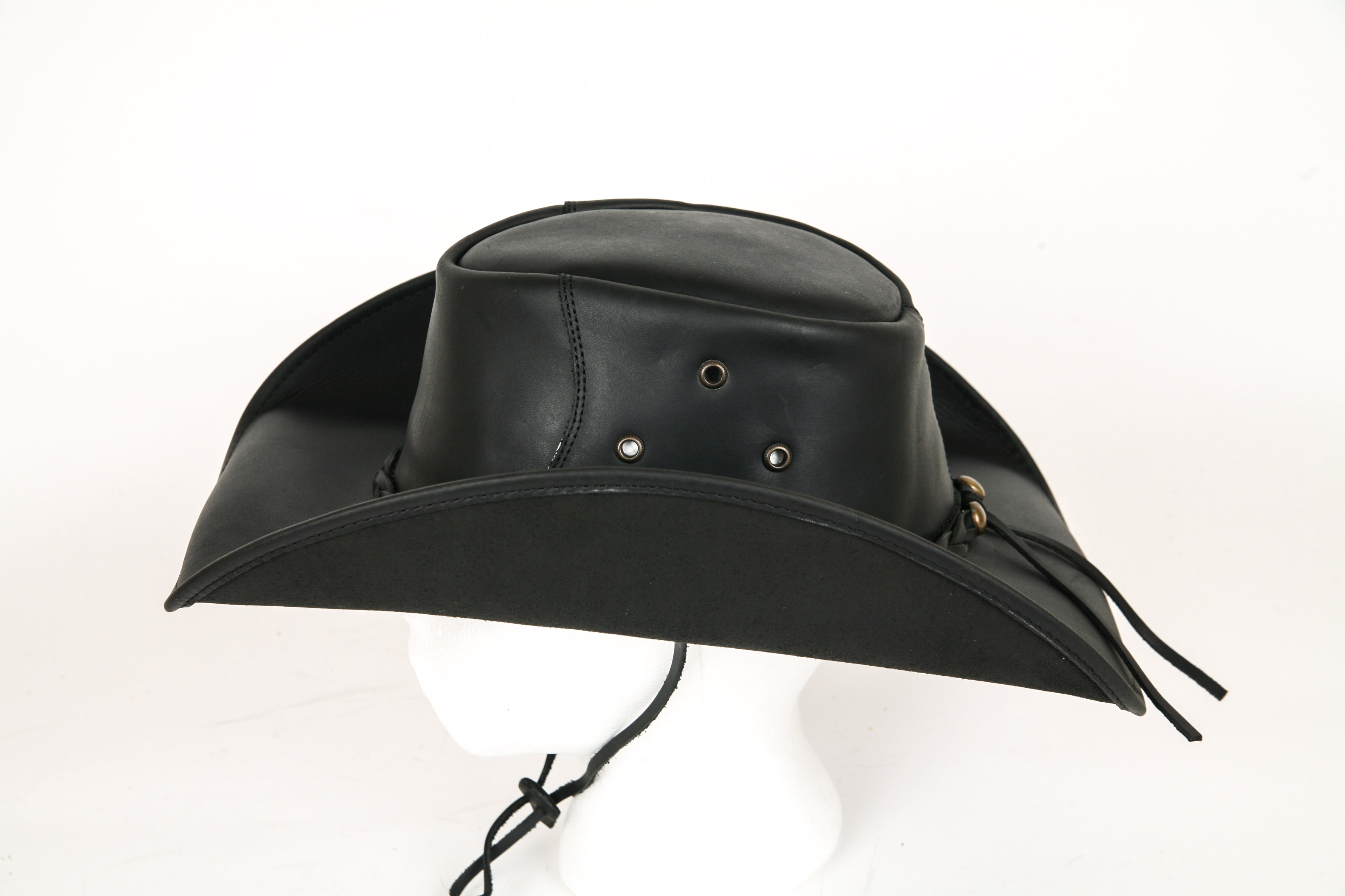 Cavender's Leather Cowboy Hat With Augus Belt Buckles EBTH