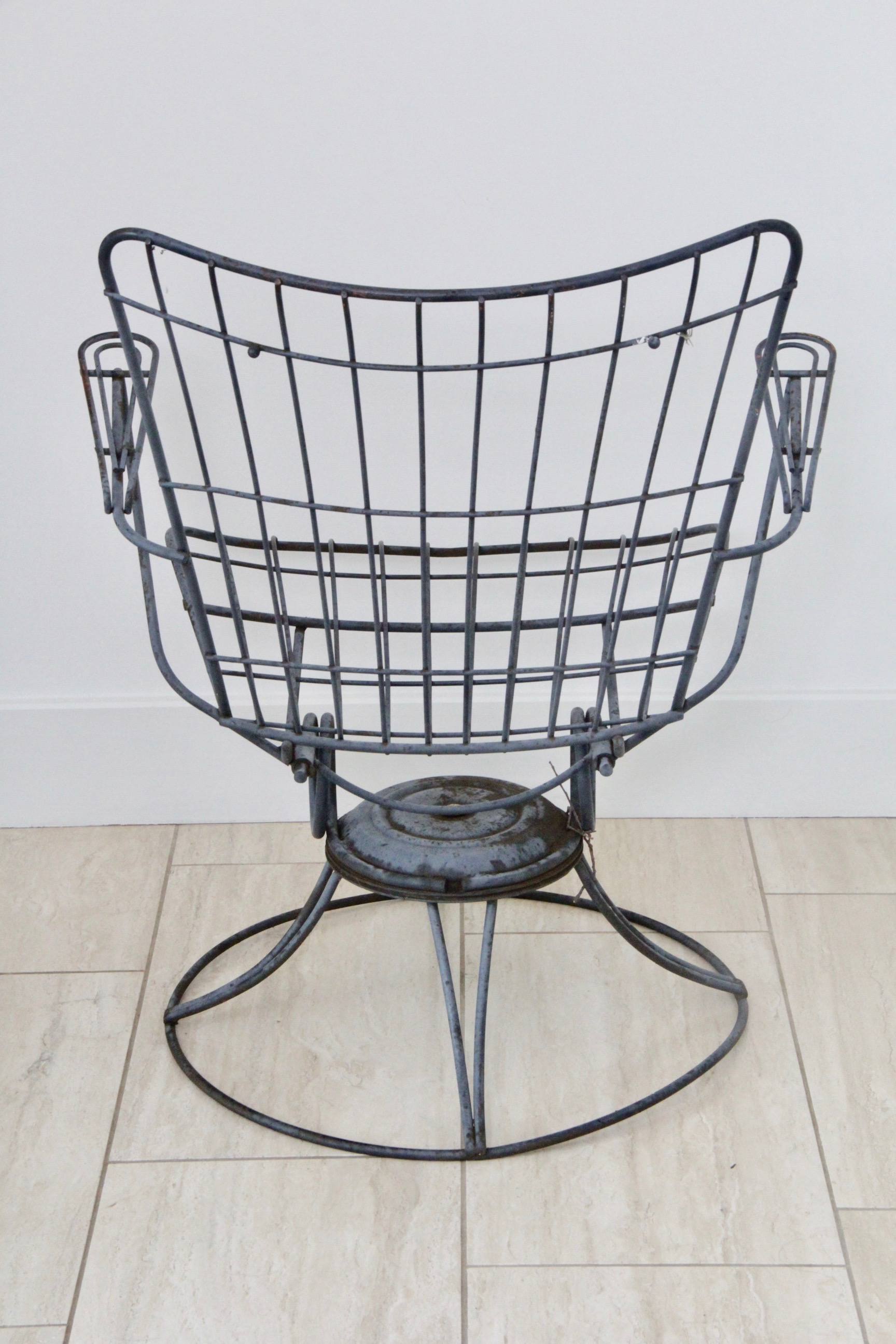 Mid Century Modern Wire Patio Chair Frame EBTH