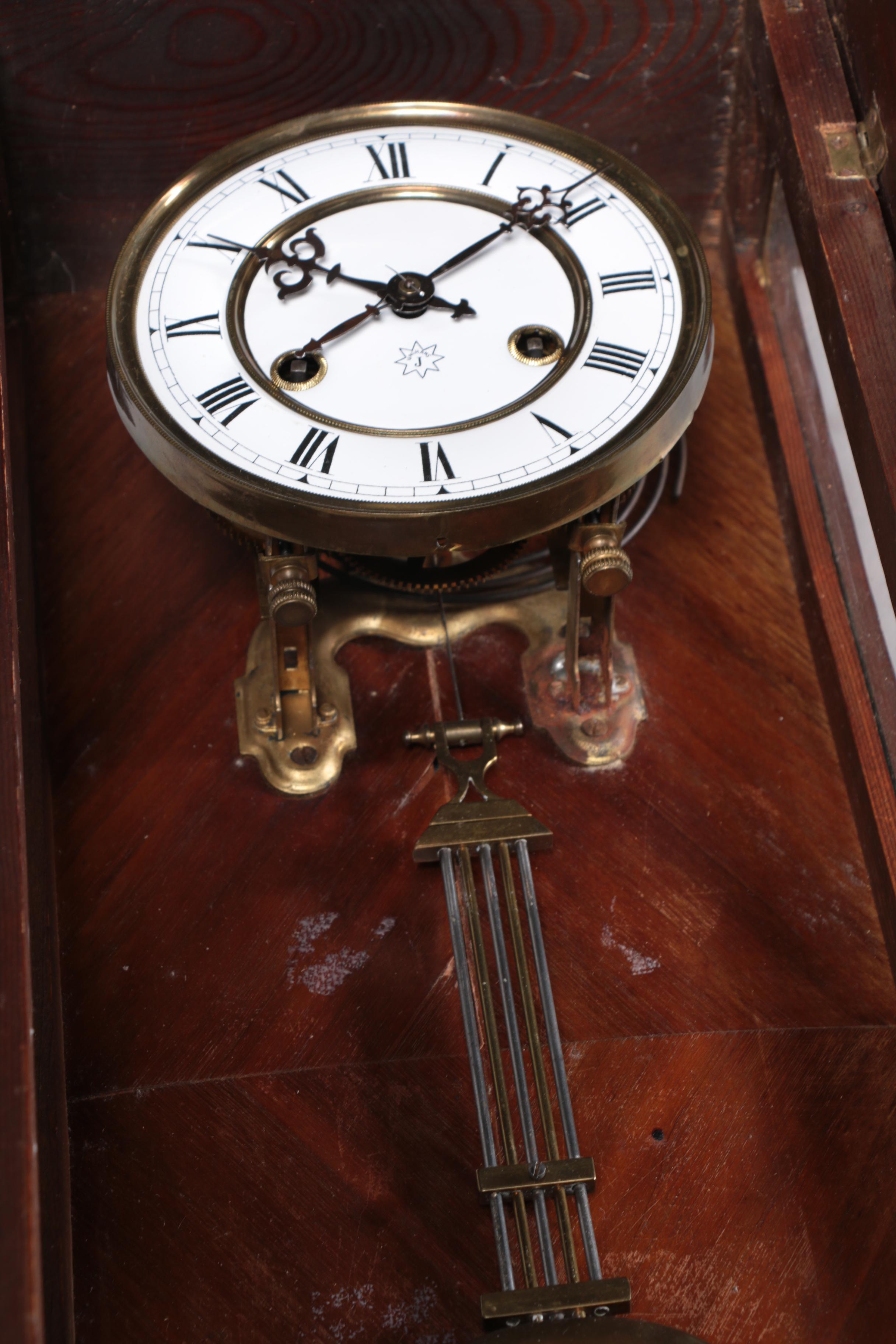 Early 20th Century Mahogany Junghans German Wall Clock EBTH