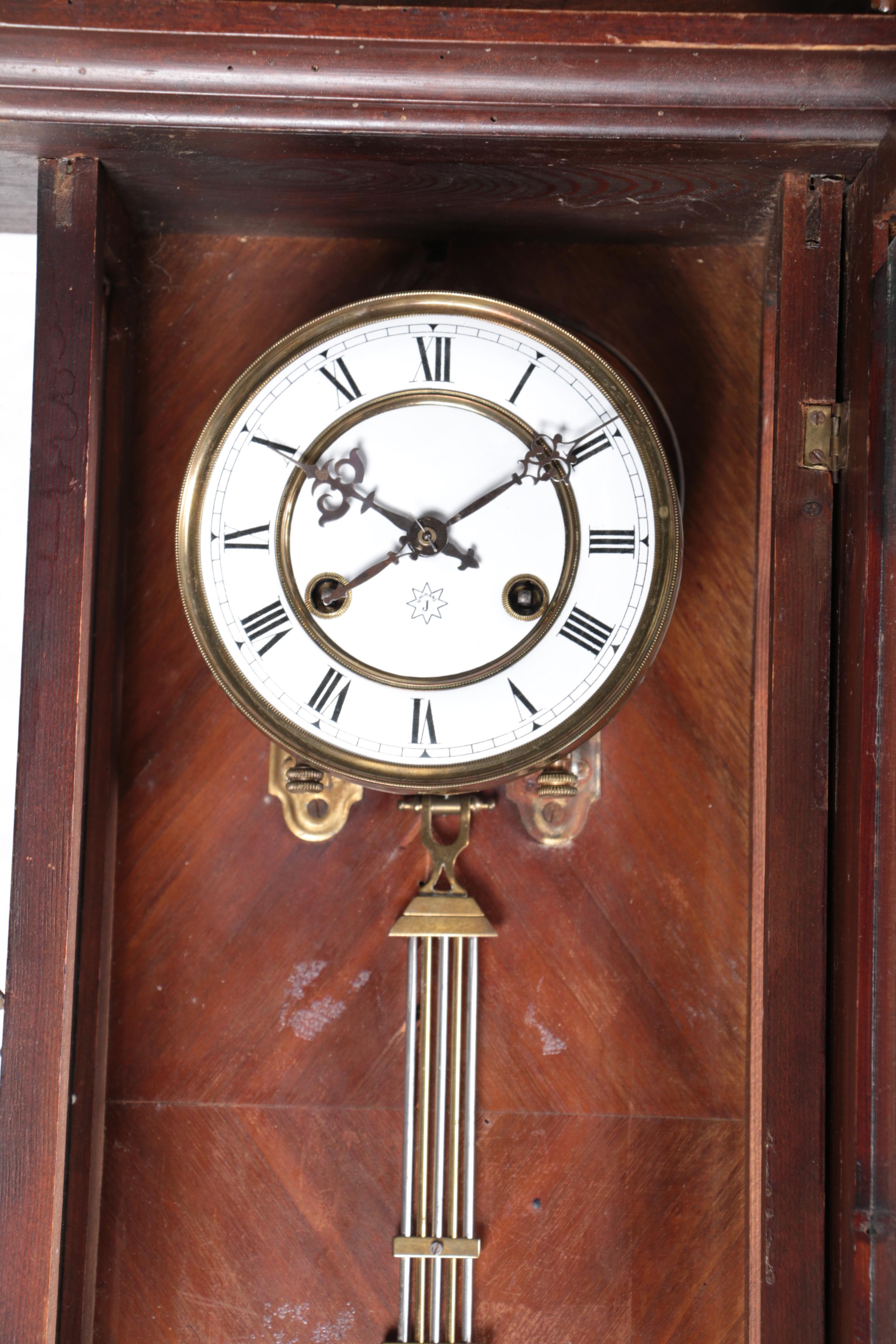 Early 20th Century Mahogany Junghans German Wall Clock EBTH