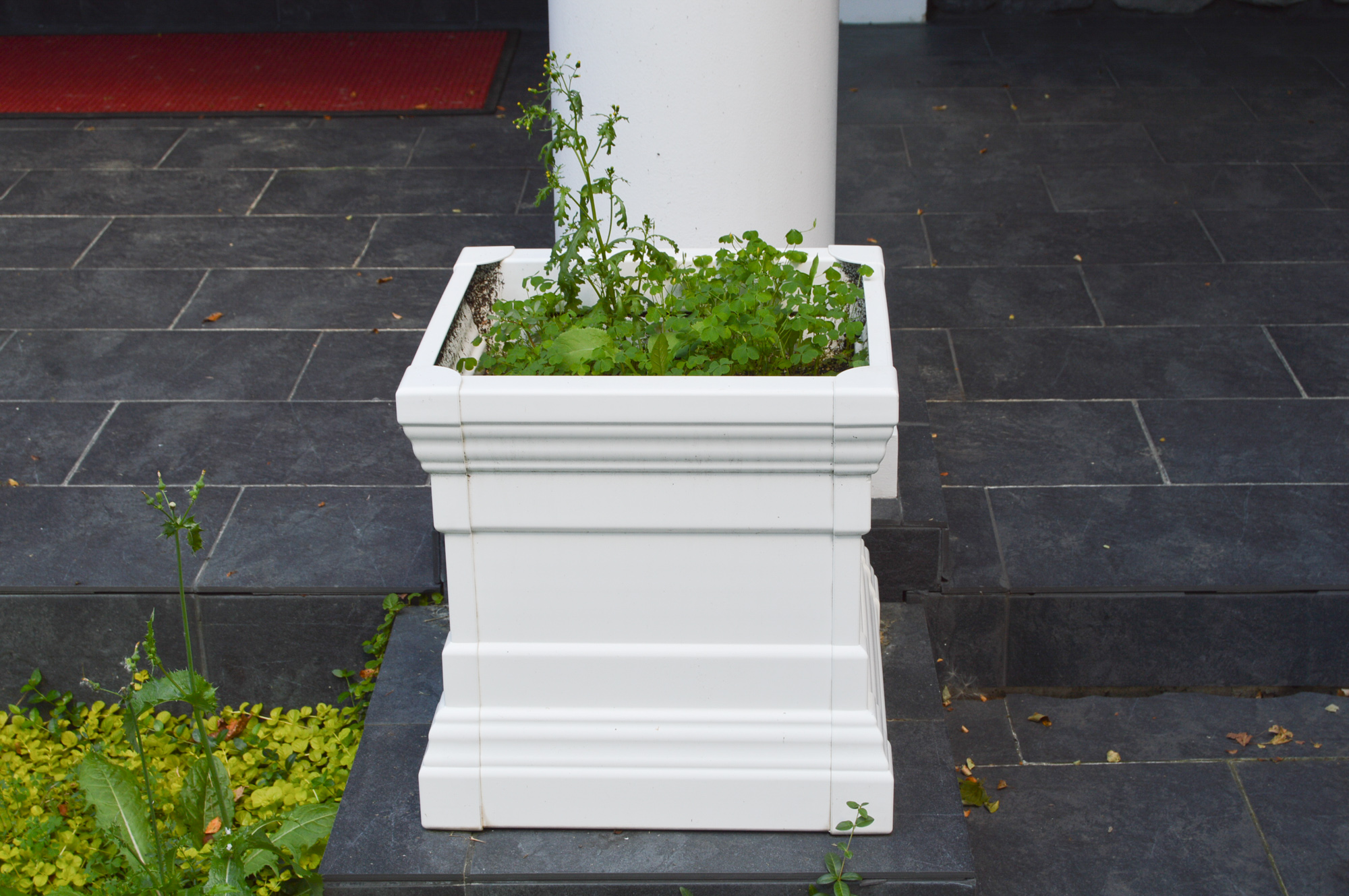 Large Outdoor Resin Square Planters EBTH