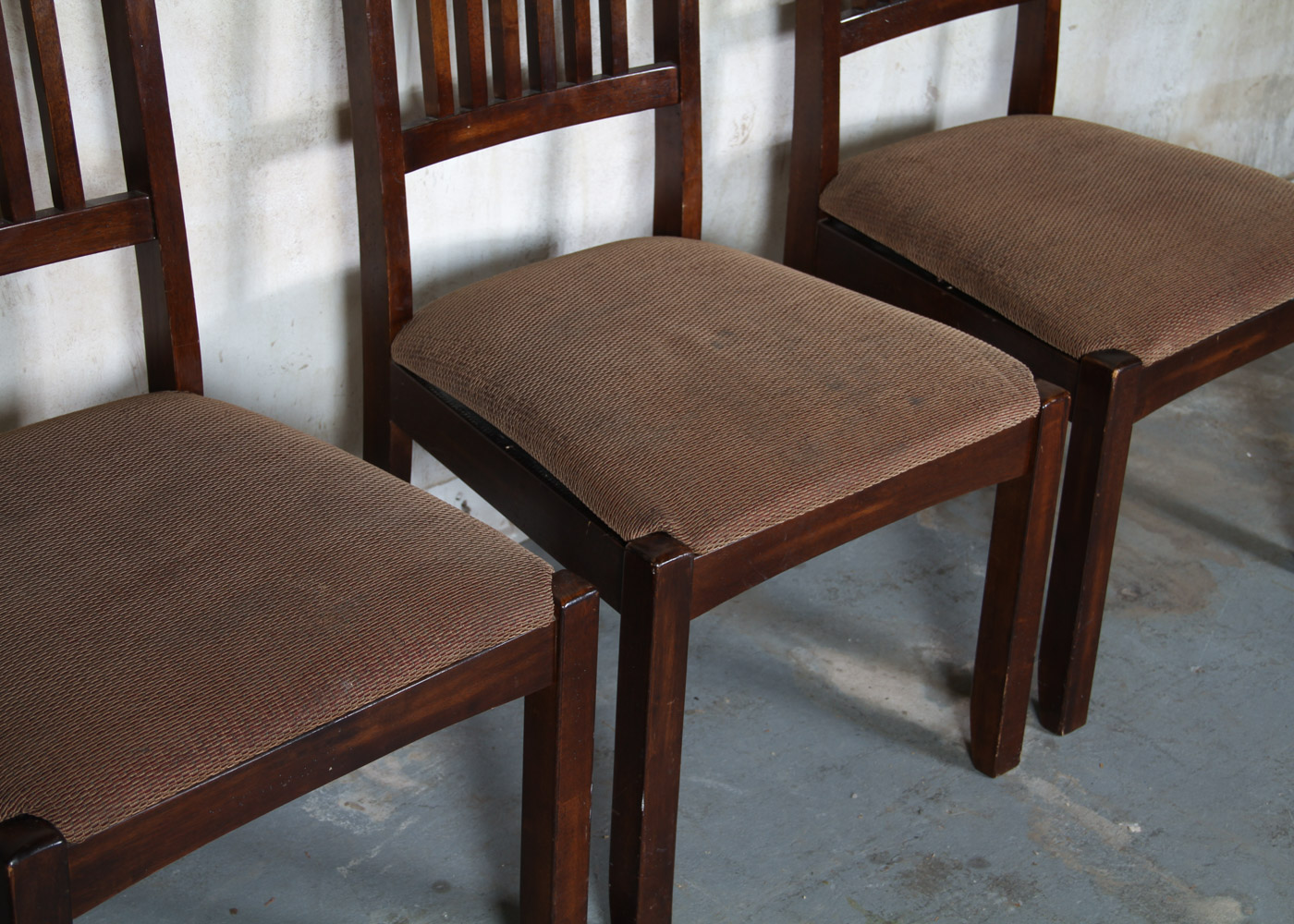 Mission Style Wooden Dining Table and Chairs EBTH