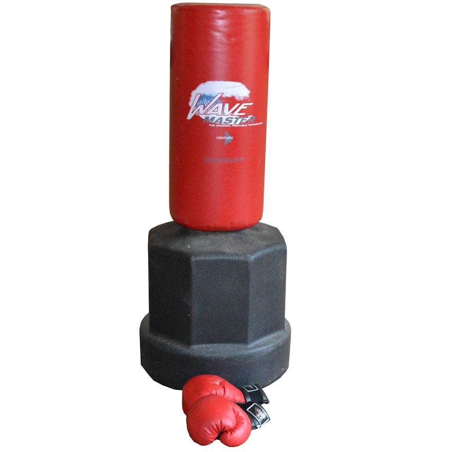 Wavemaster Training Bag And Boxing Gloves By Century Ebth Wavemaster Training Bag And Boxing Gloves By Century