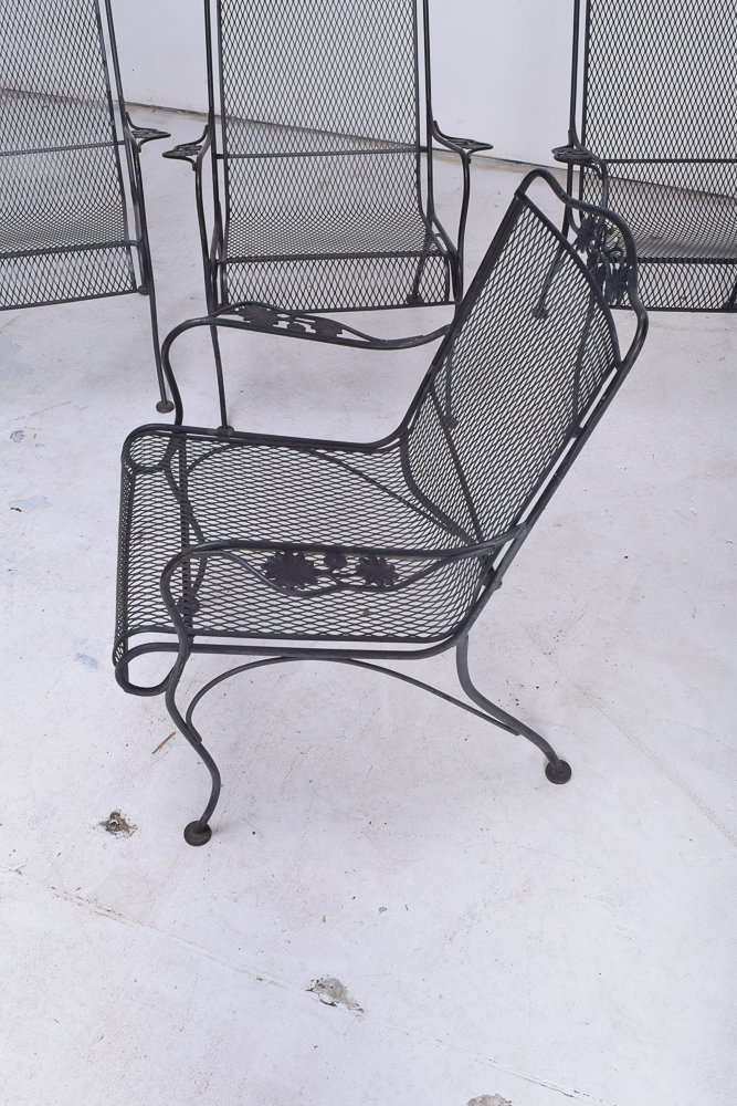 Black Metal Patio Table and Chairs EBTH