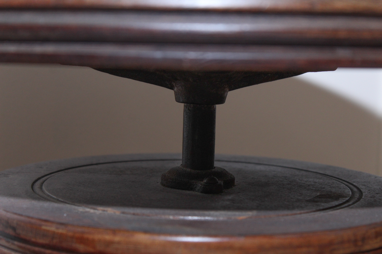 Antique A. Merriam Company Glass Ball and Claw Foot Piano Stool EBTH