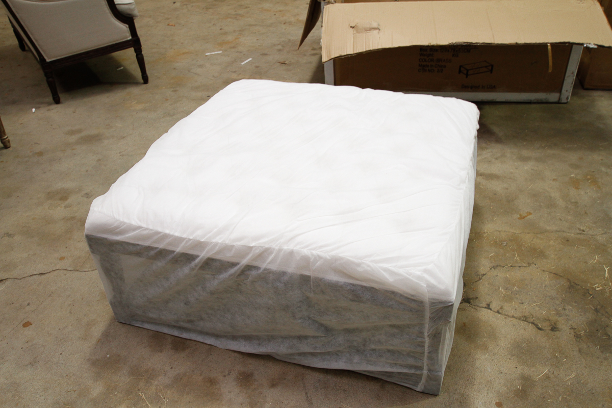 Blink Home "Voltaire" Tufted Ottoman EBTH