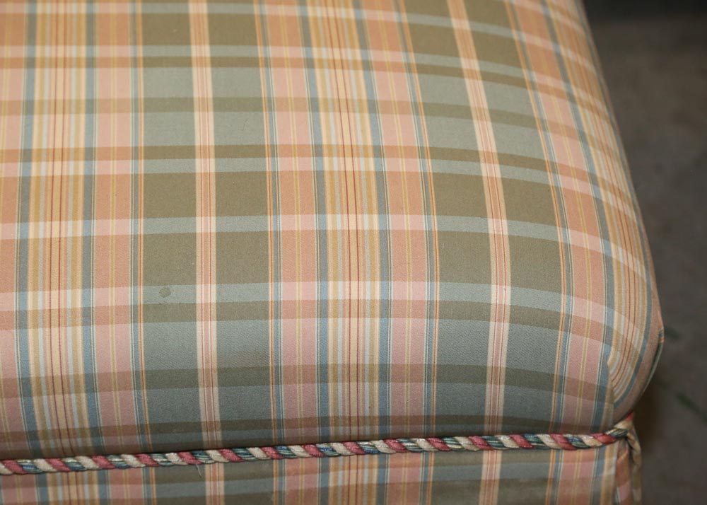 Plaid Ottoman By Sherrill Furniture EBTH