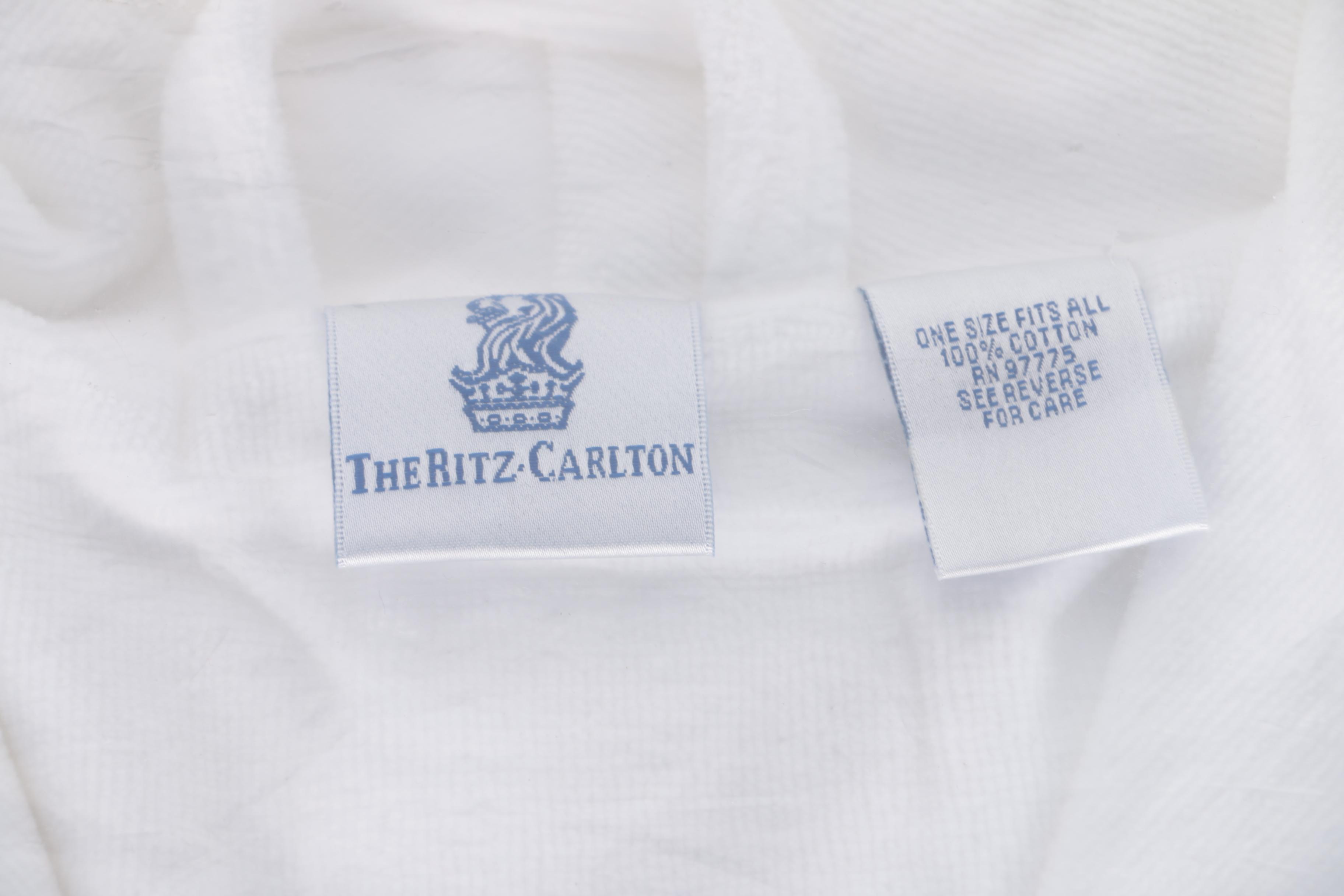 Ritz Carlton White Cotton Robes EBTH