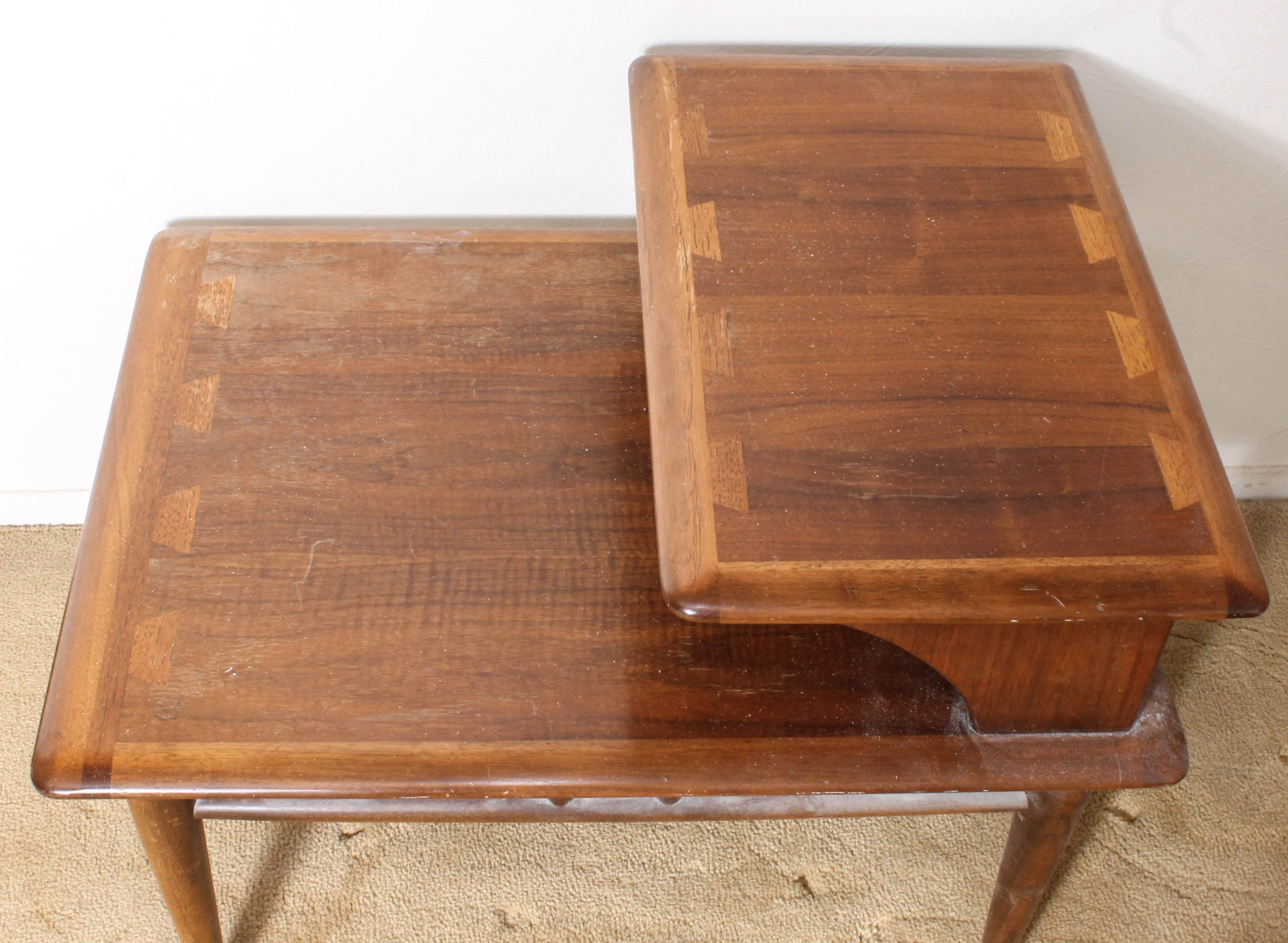 Vintage Mid Century Modern TwoTier End Table by Lane EBTH