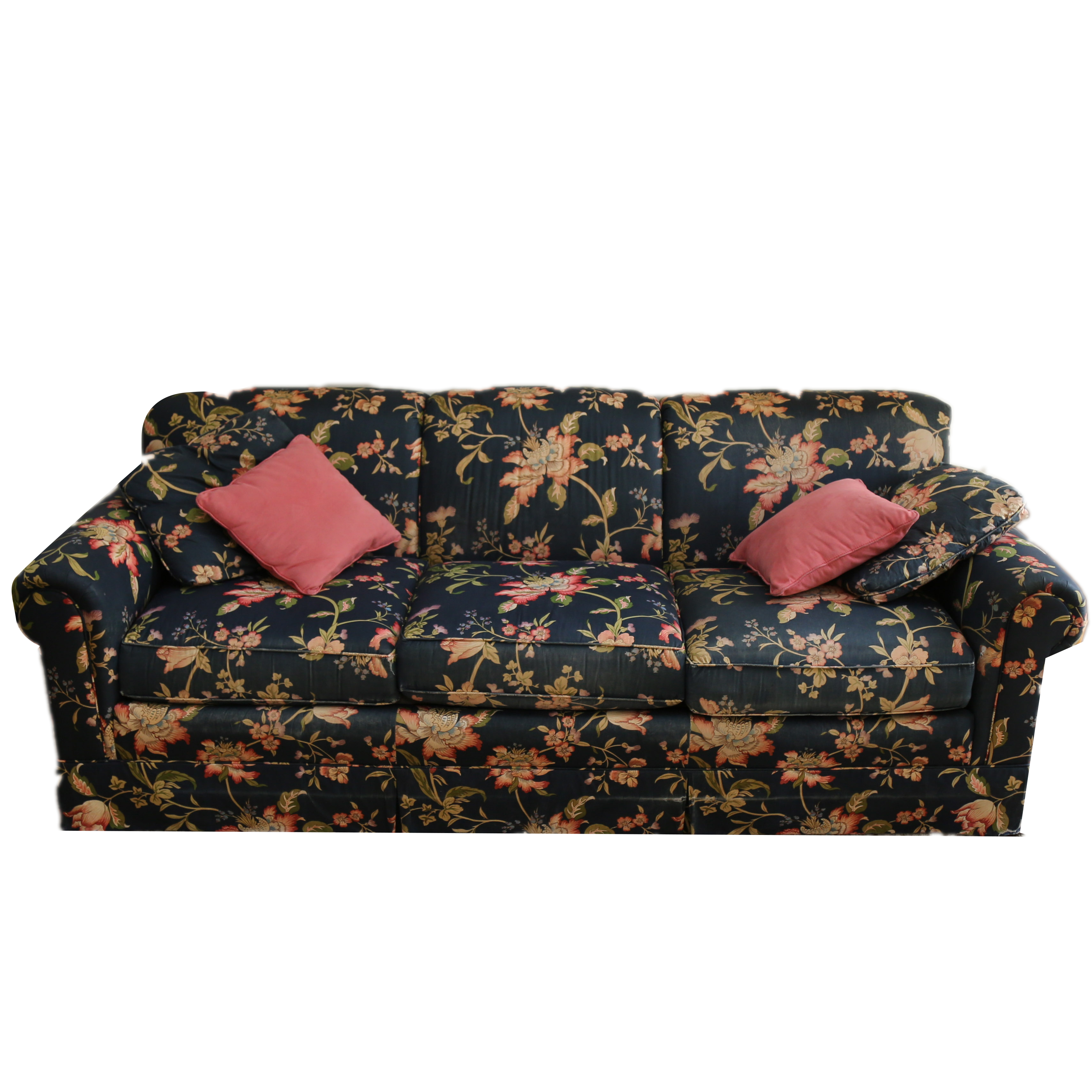 Black Floral Print Couch By Hickory White Ebth