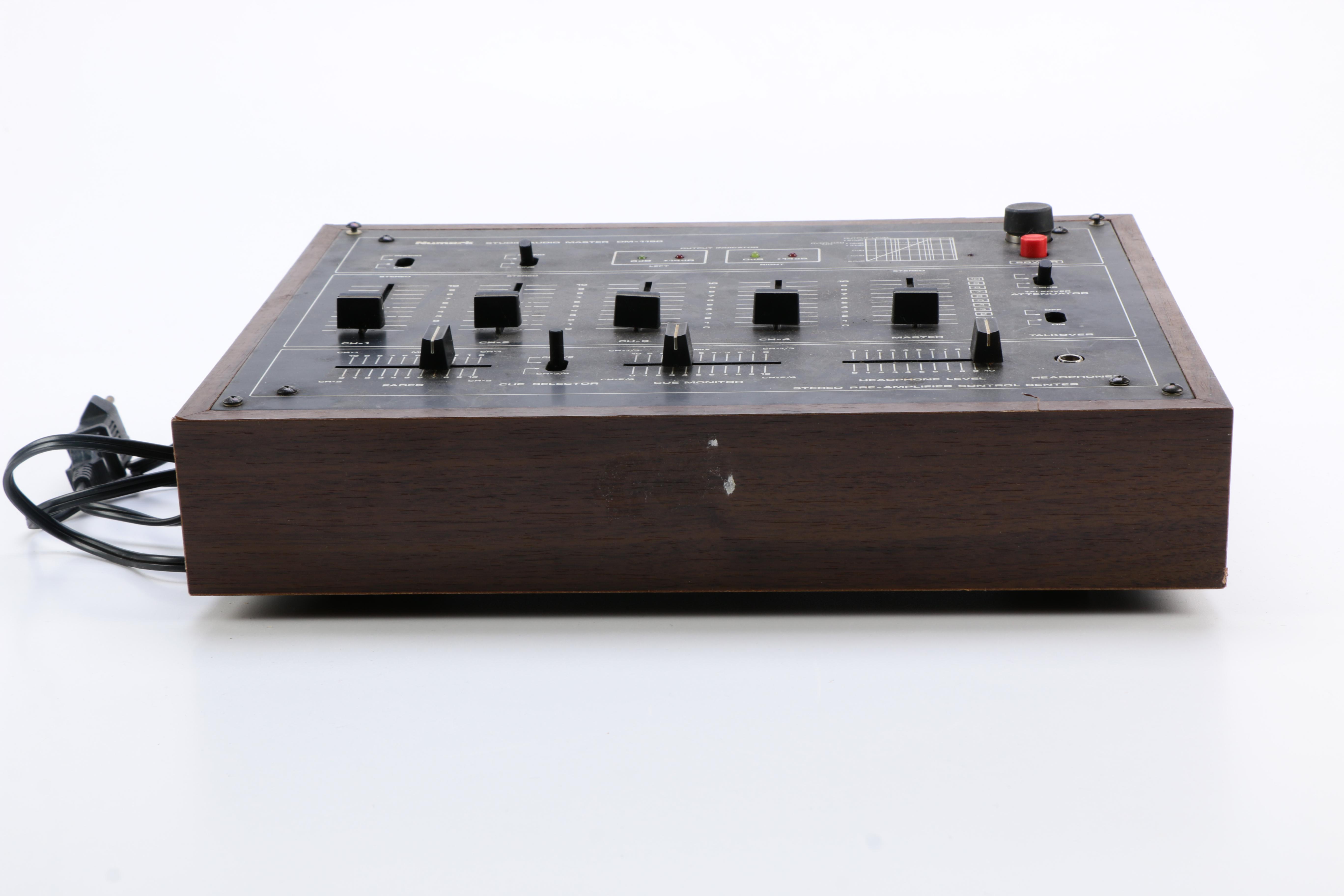 Vintage Numark DM1150 Studio Audio Master 4Channel Mixer EBTH