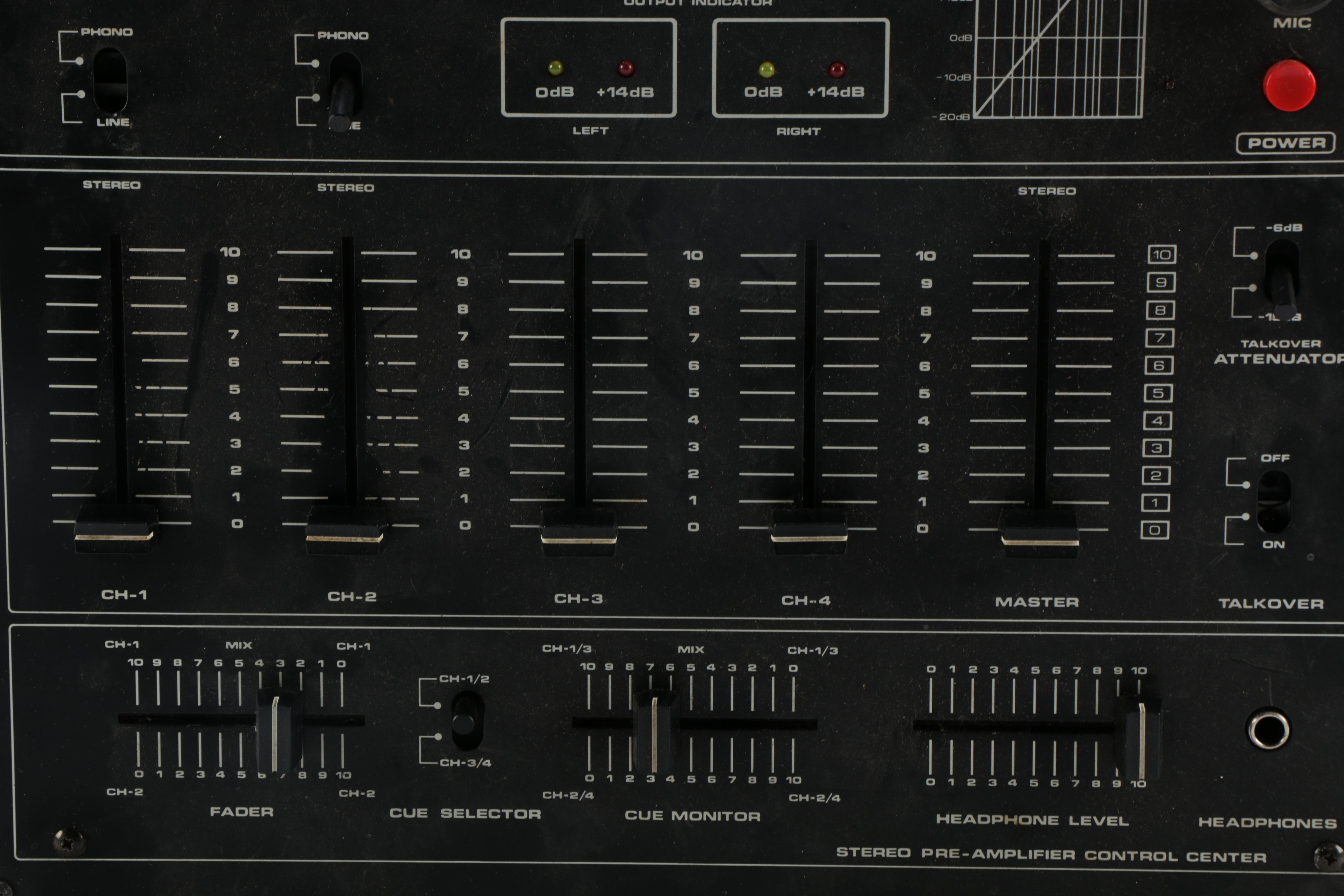 Vintage Numark DM1150 Studio Audio Master 4Channel Mixer EBTH
