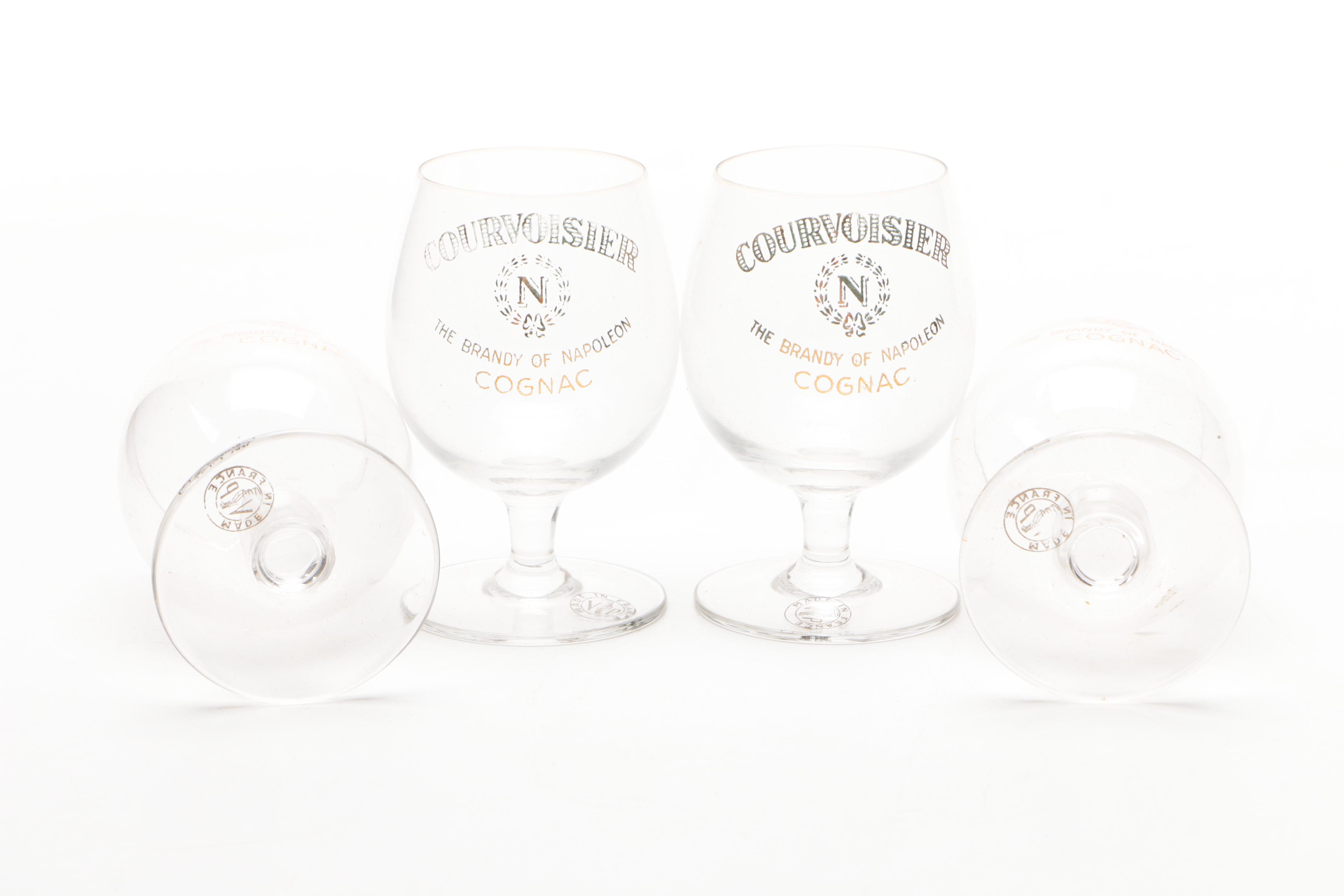Courvoisier and Hennessy Brandy Snifter Cognac Glasses EBTH
