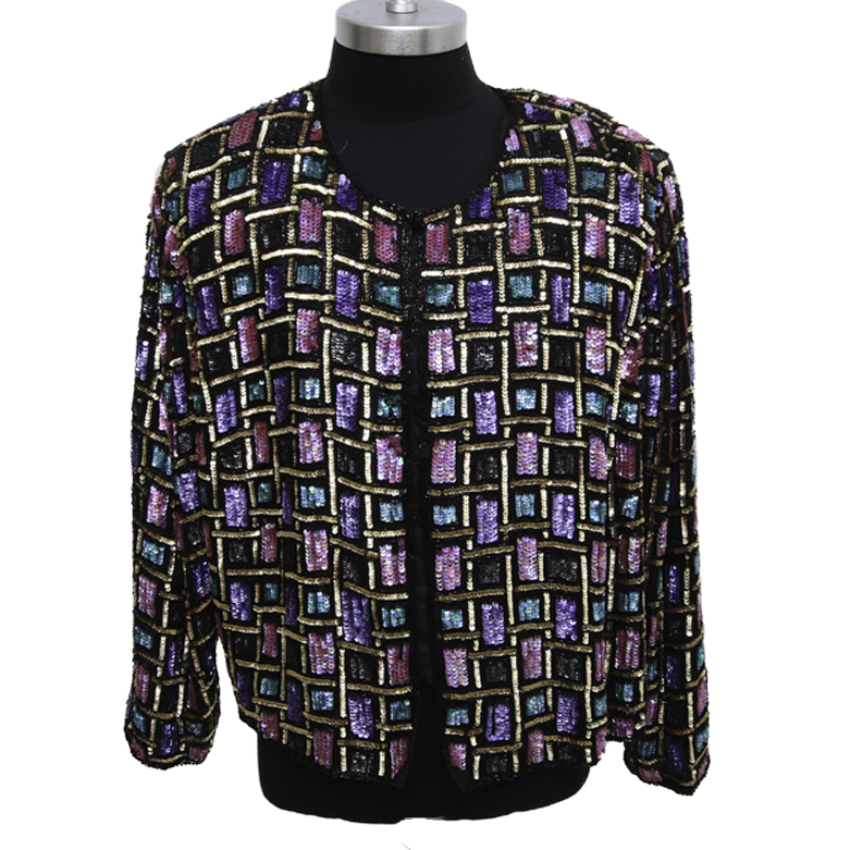 papell boutique evening beaded jacket