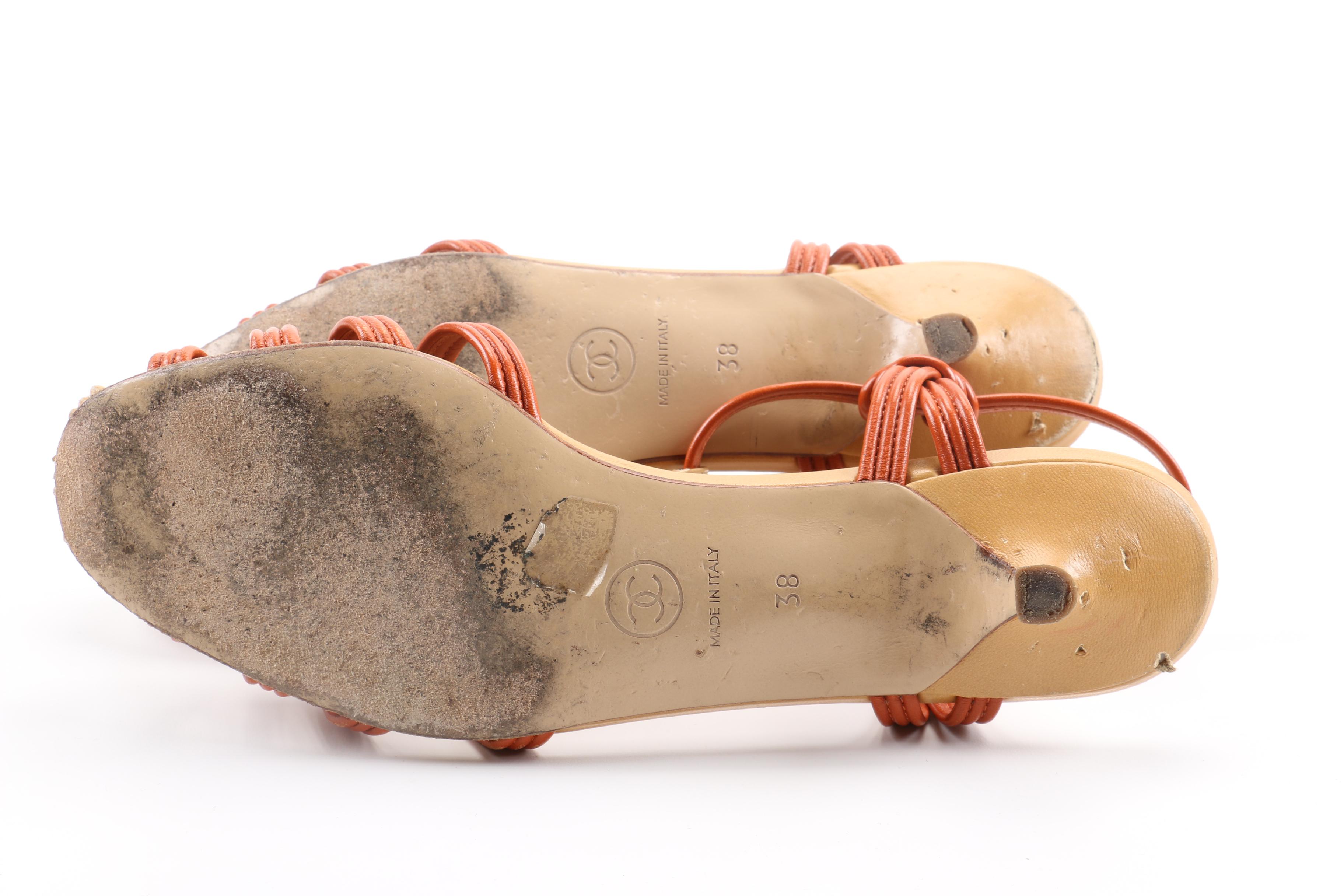 chanel kitten heel sandals