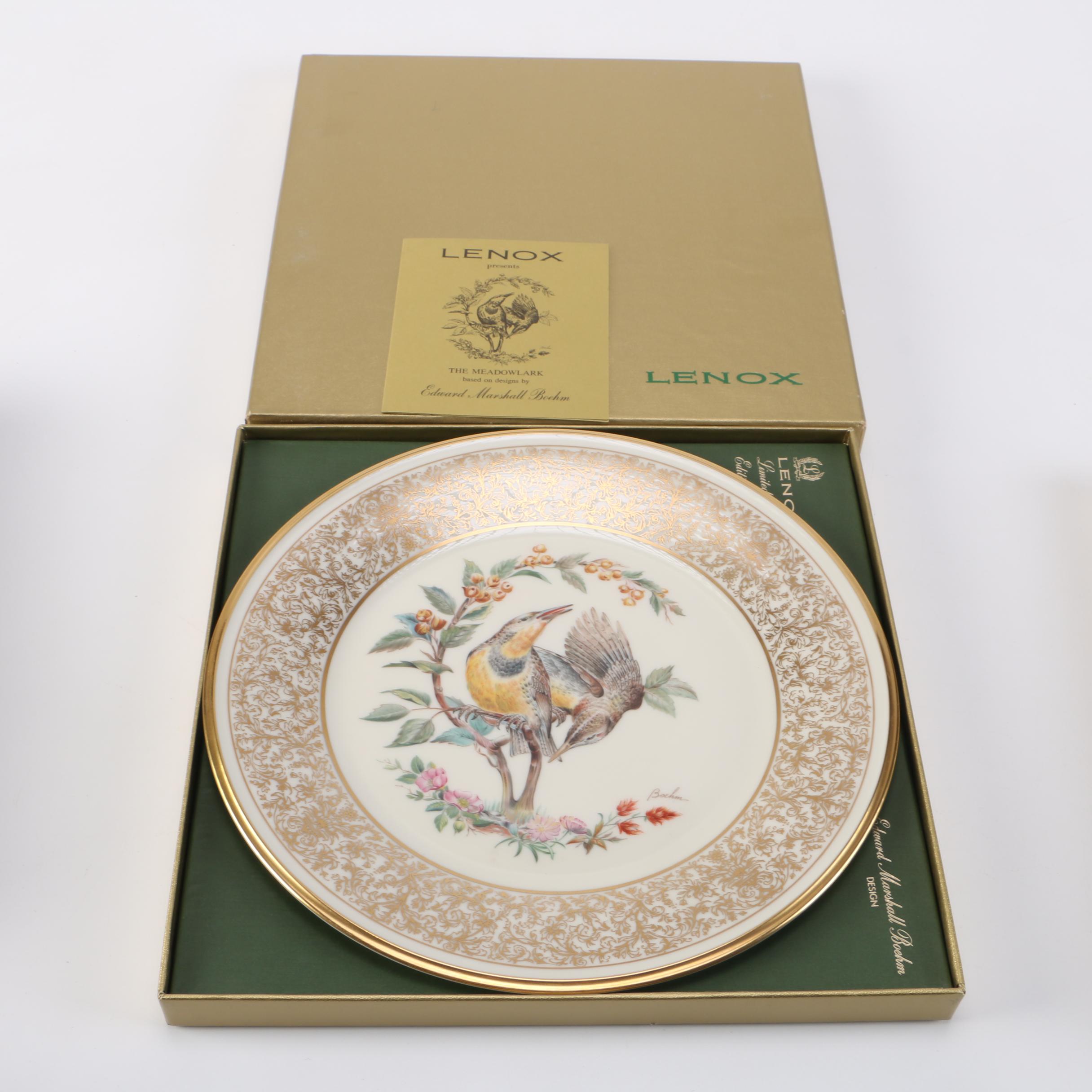 Lenox Limited Edition "Boehm Birds" Decorative Plates EBTH