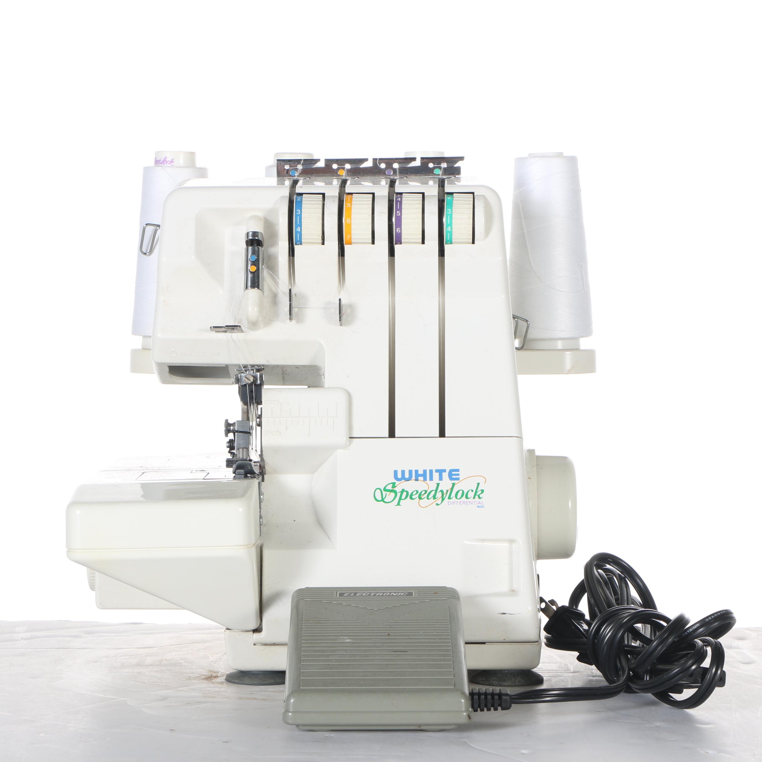 White Speedylock Differential 1600 Four Thread Serger EBTH