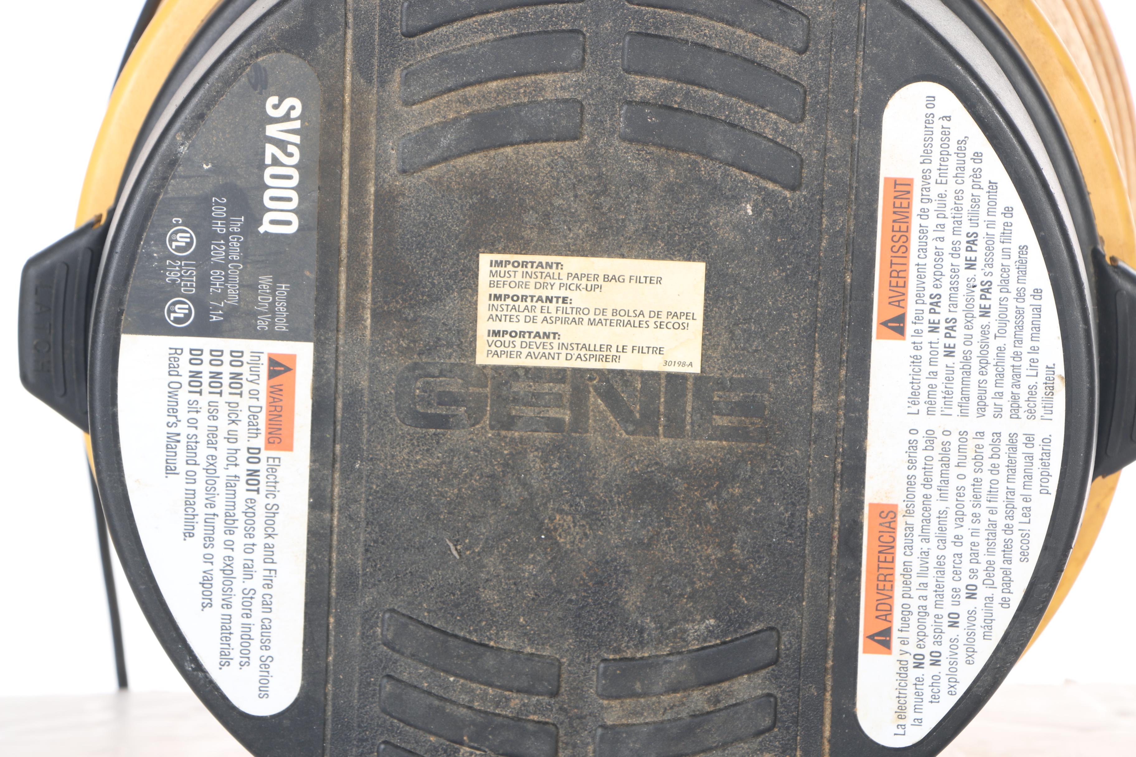 Genie 6Gallon Wet/Dry Vac EBTH