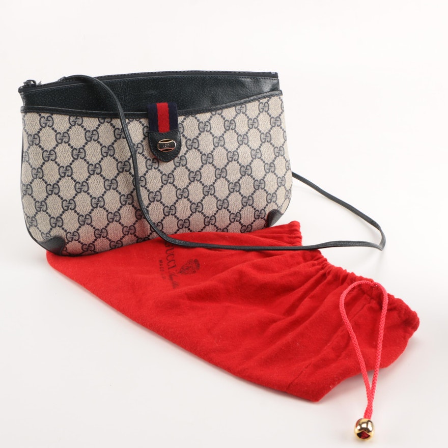 Gucci Supreme Canvas Crossbody Bag | EBTH